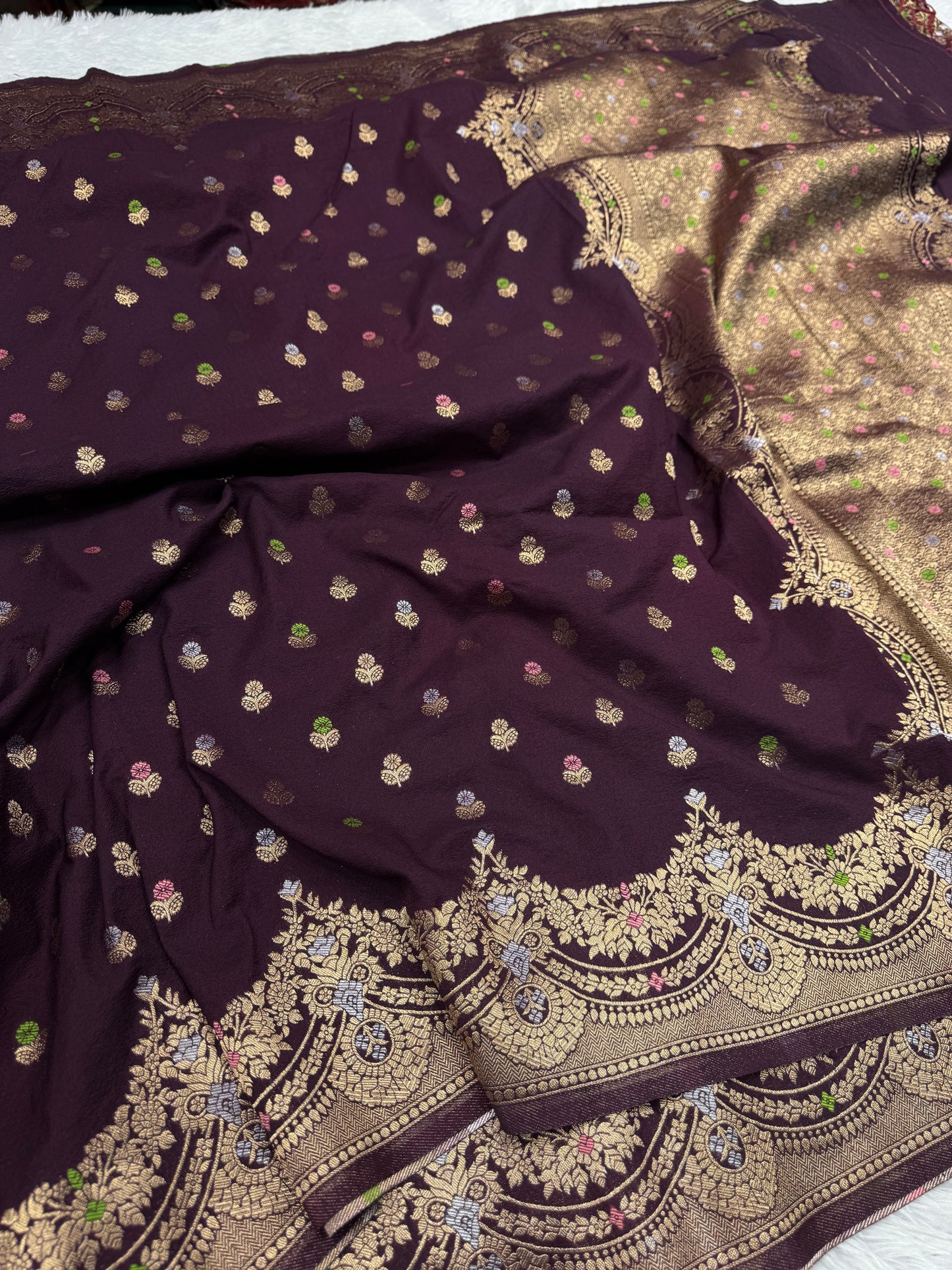 Banarasi georgette silk saree