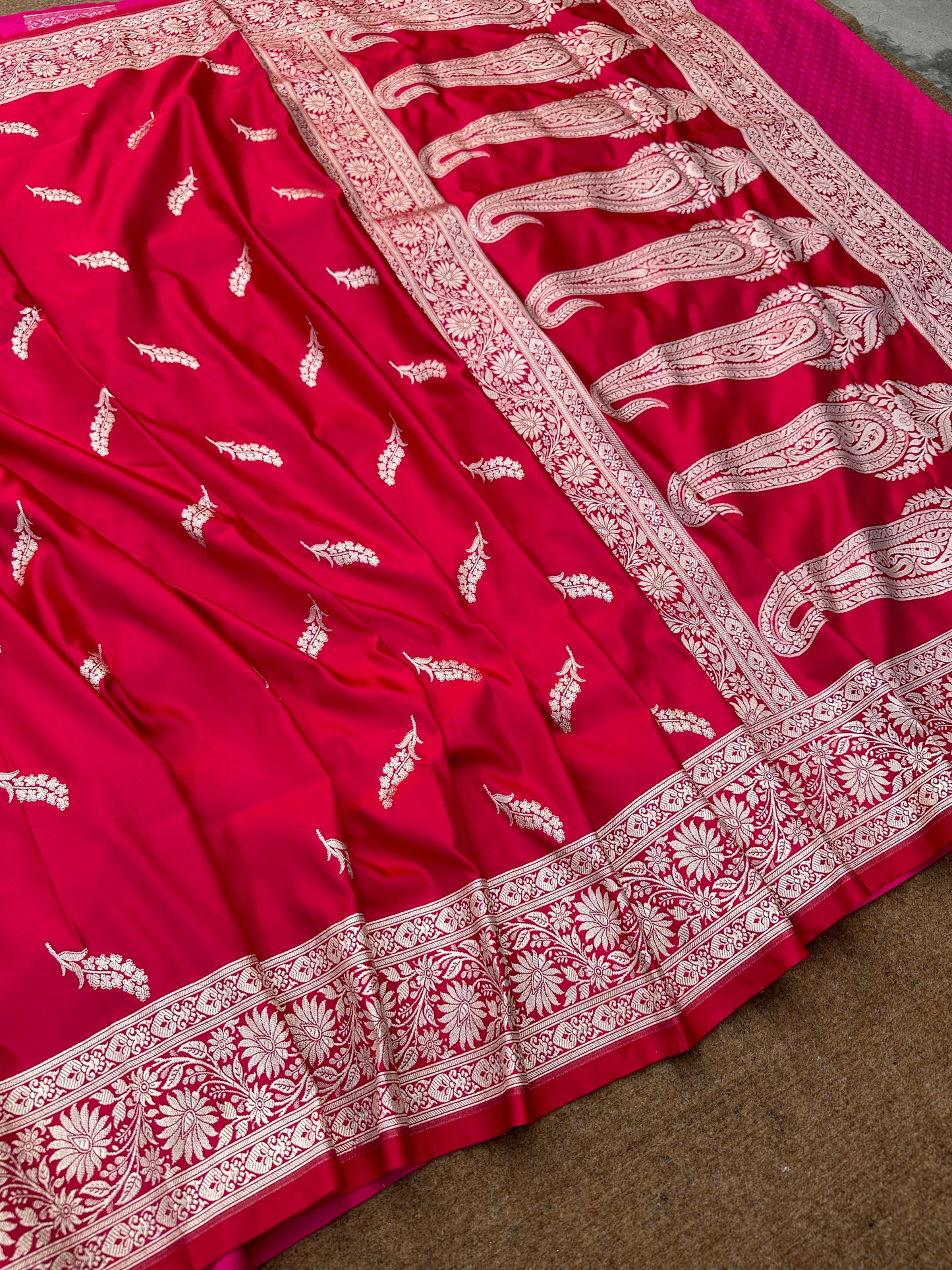 Banarasi mashru katan silk saree. Mk113