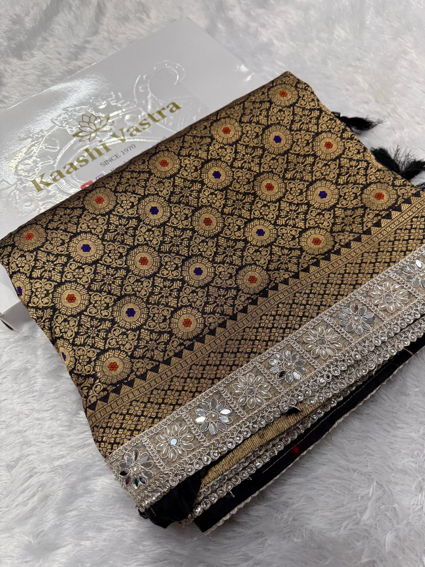 Premium Banarasi brocade katan silk saree BL101