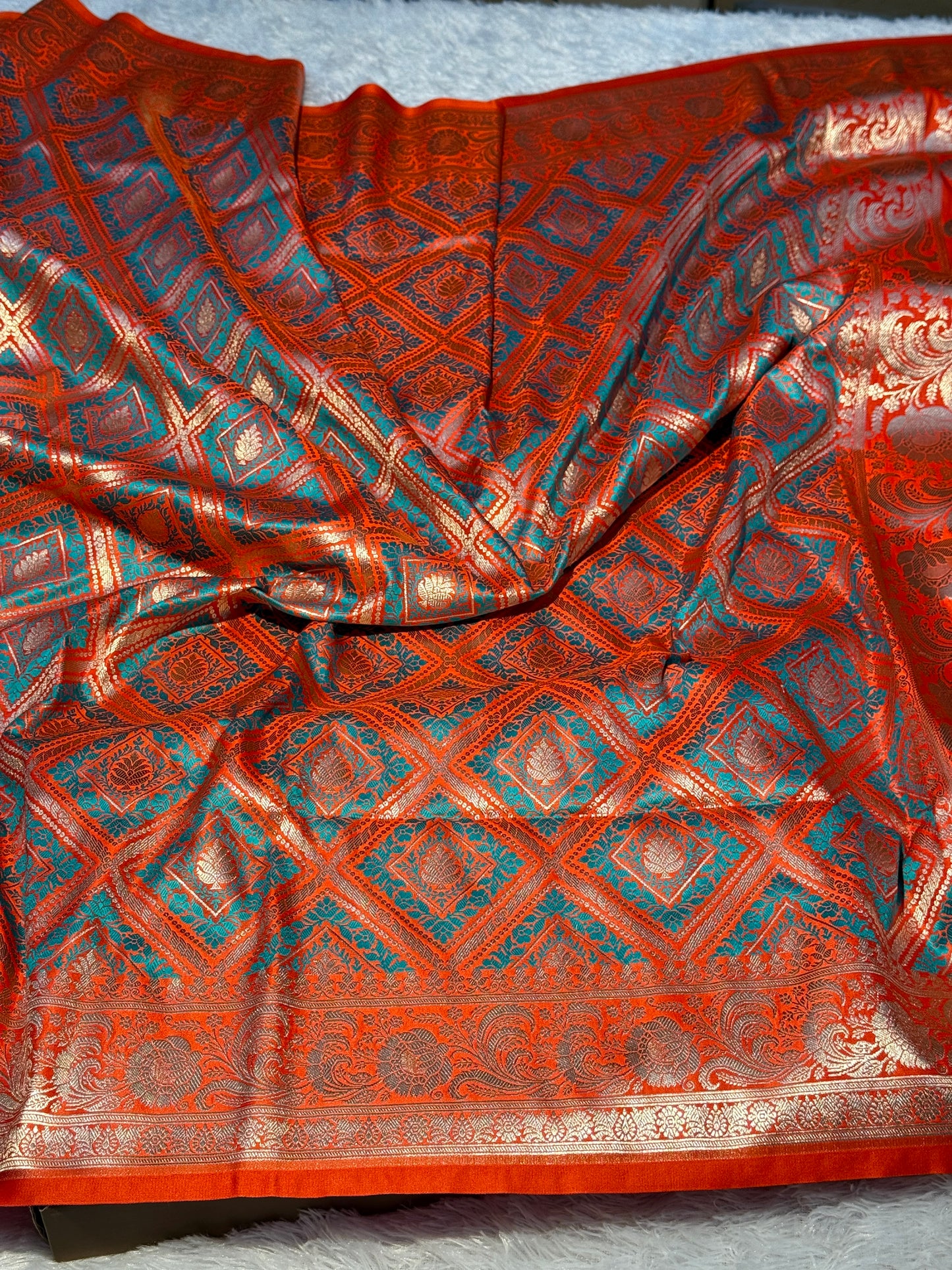 Premium Banarasi Mashru katan silk saree MKMK209