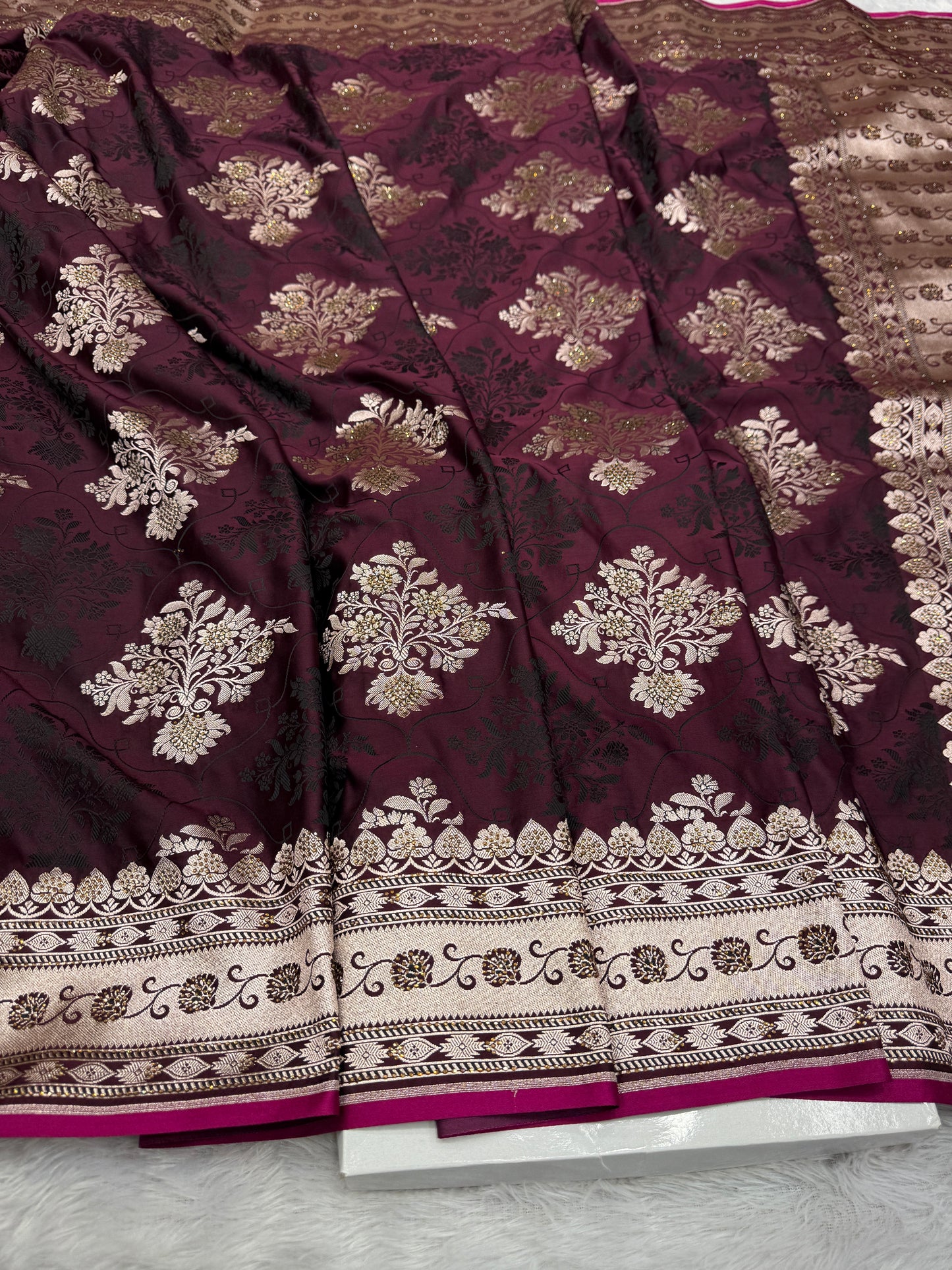 Premium bridal Mashru katan silk saree MK198