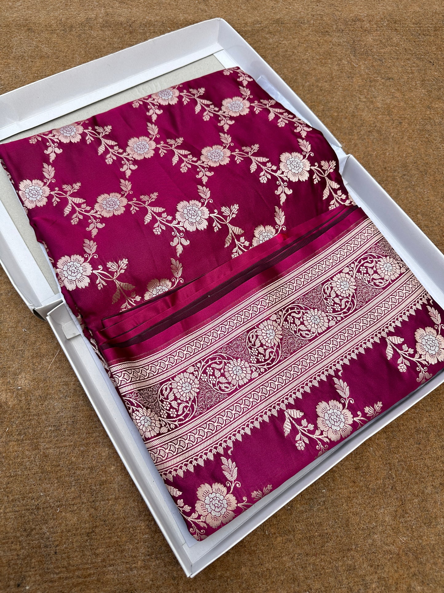 Banarasi mashru katan silk saree. Search code MK109