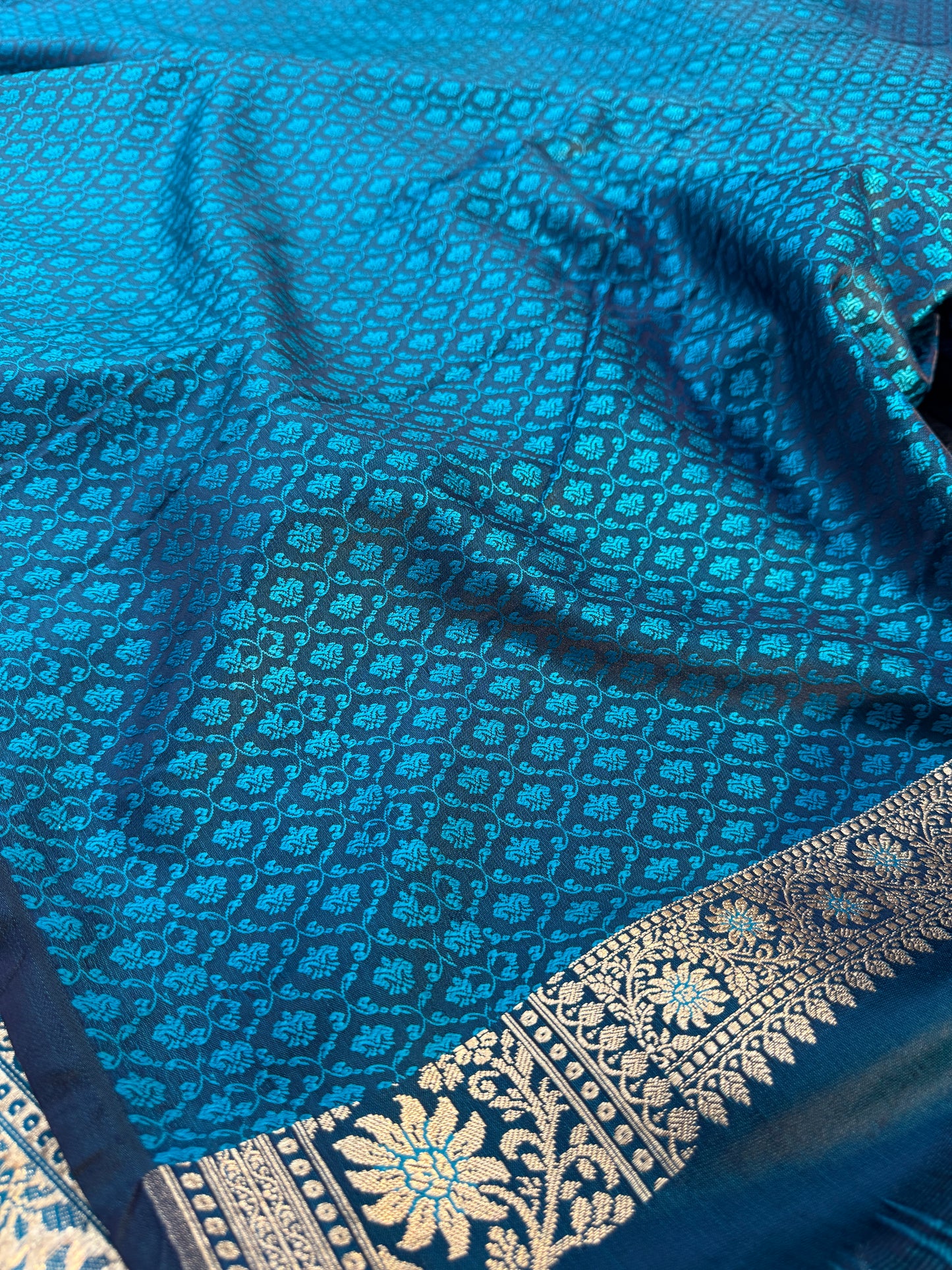 Peacock Banarasi Mashru katan silk saree MK160