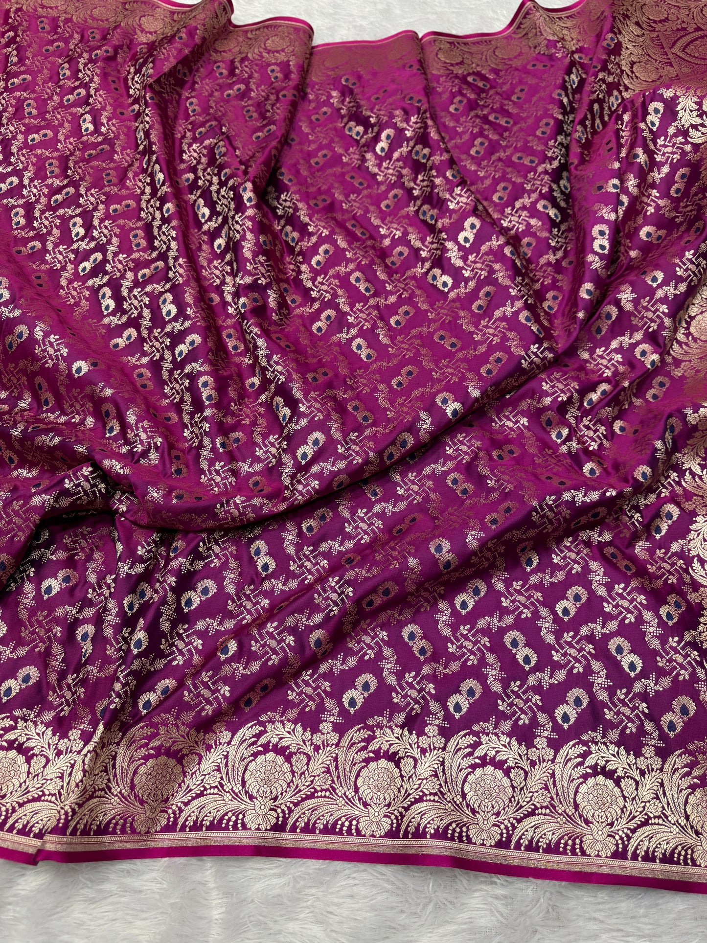 Beautiful Banarasi Mashru satin silk saree MS120