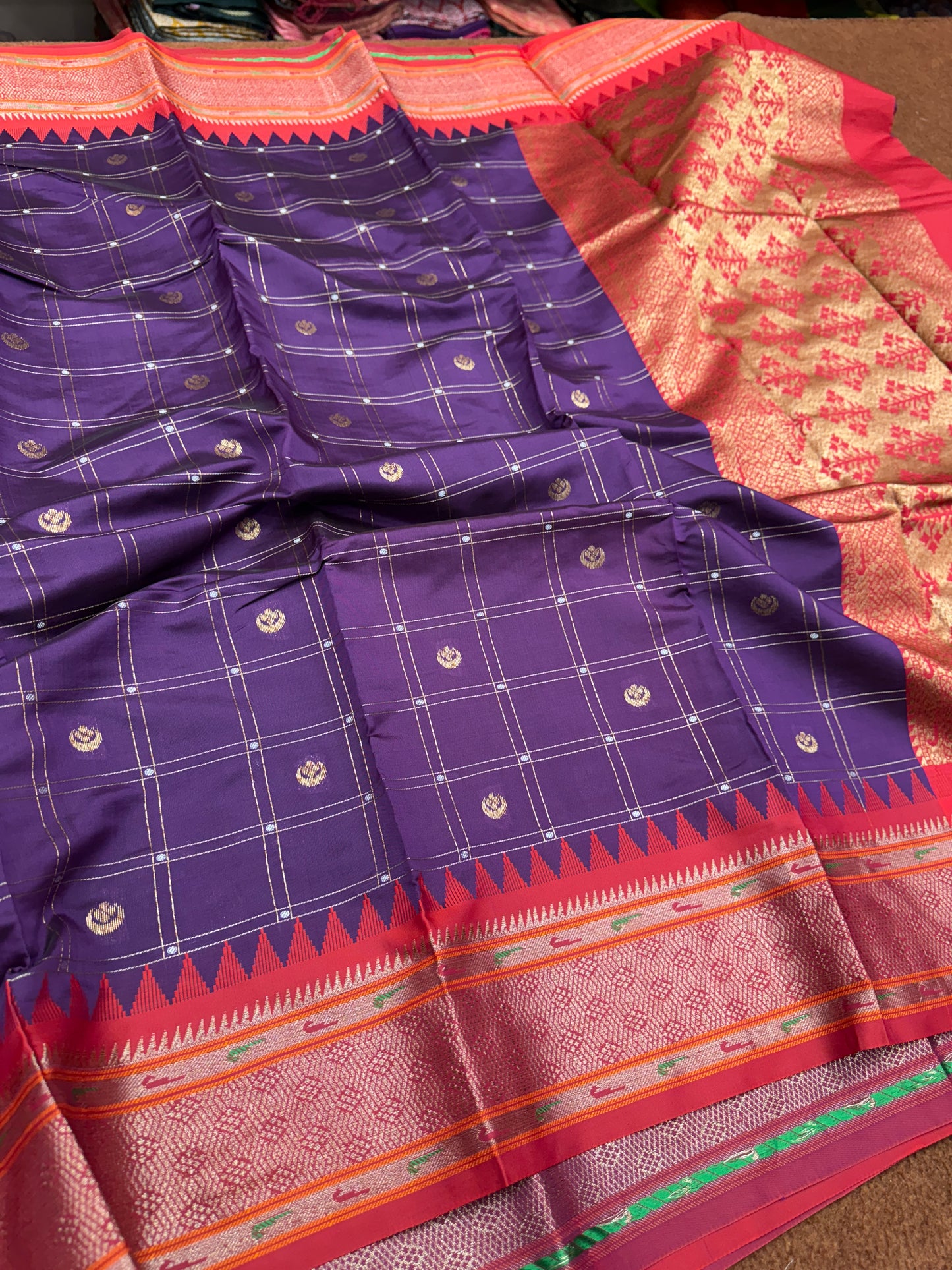 Banarasi semi katan silk saree