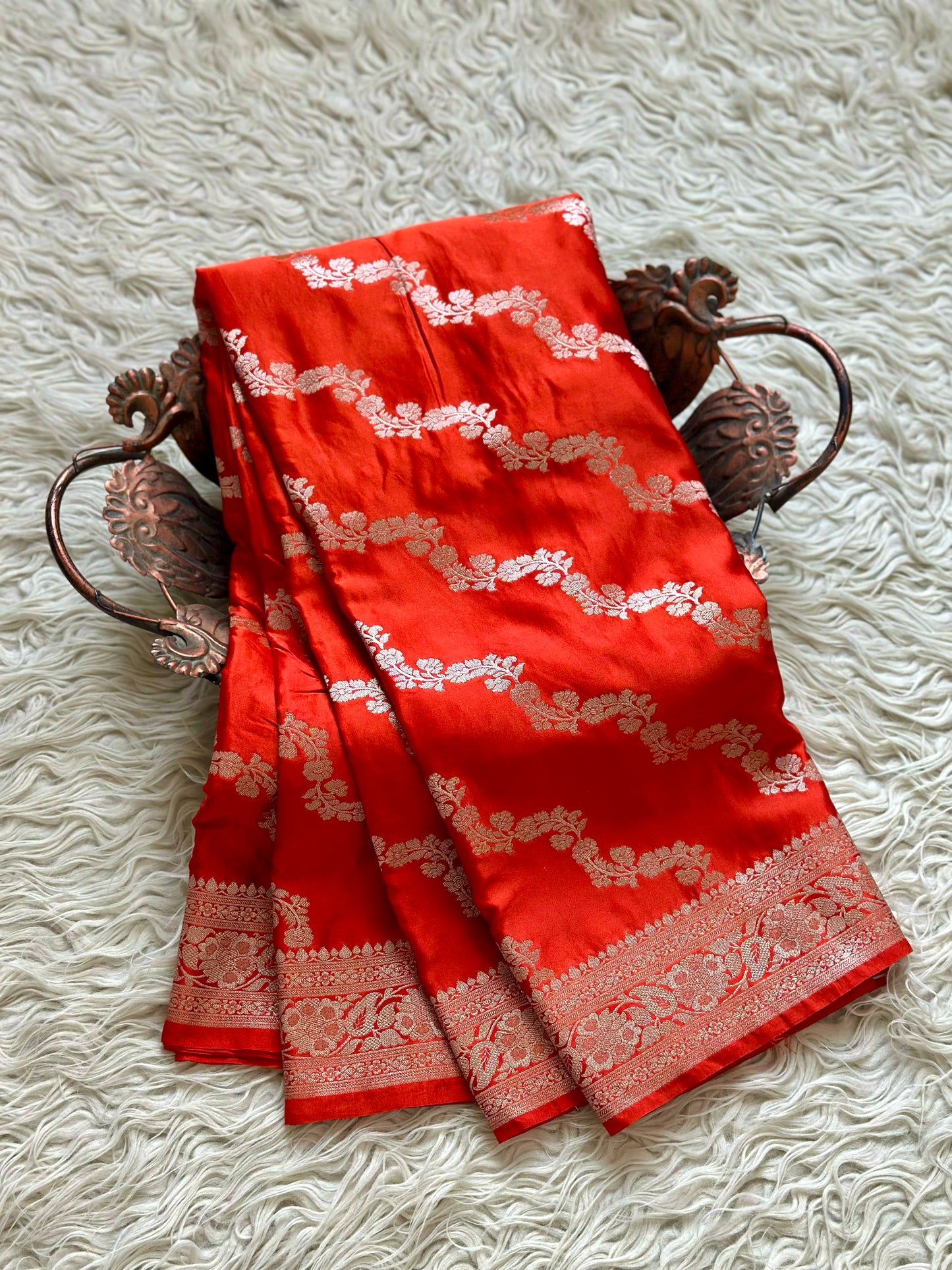Banarasi Mashru satin silk saree MS115