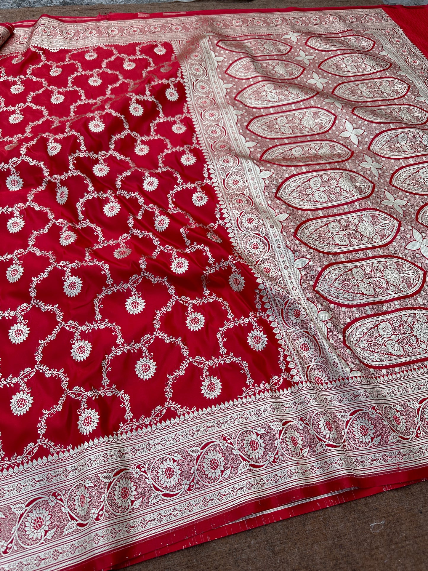 Banarasi mashru katan silk saree. KM104
