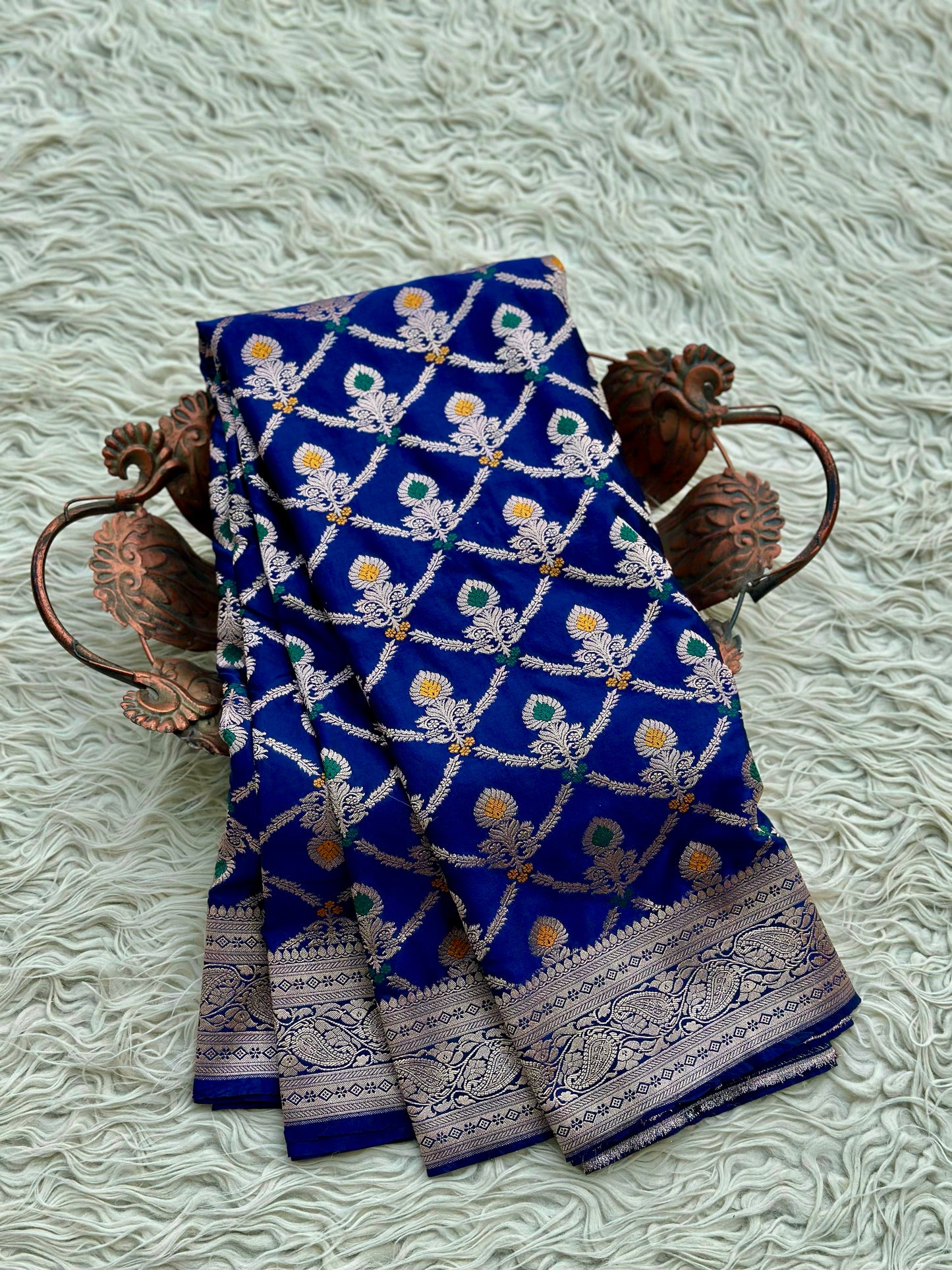 Banarasi Mashru satin silk saree MS114
