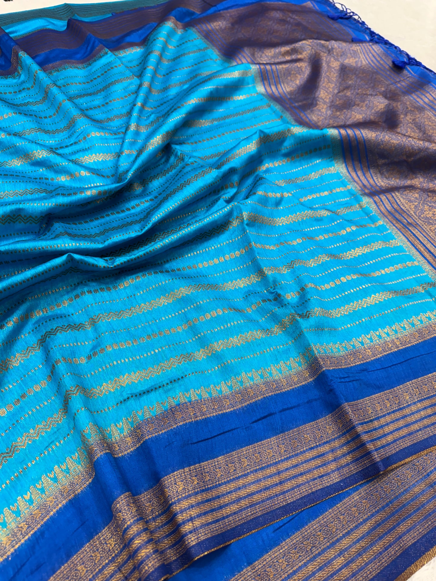 Banarasi mulberry cotton silk saree
