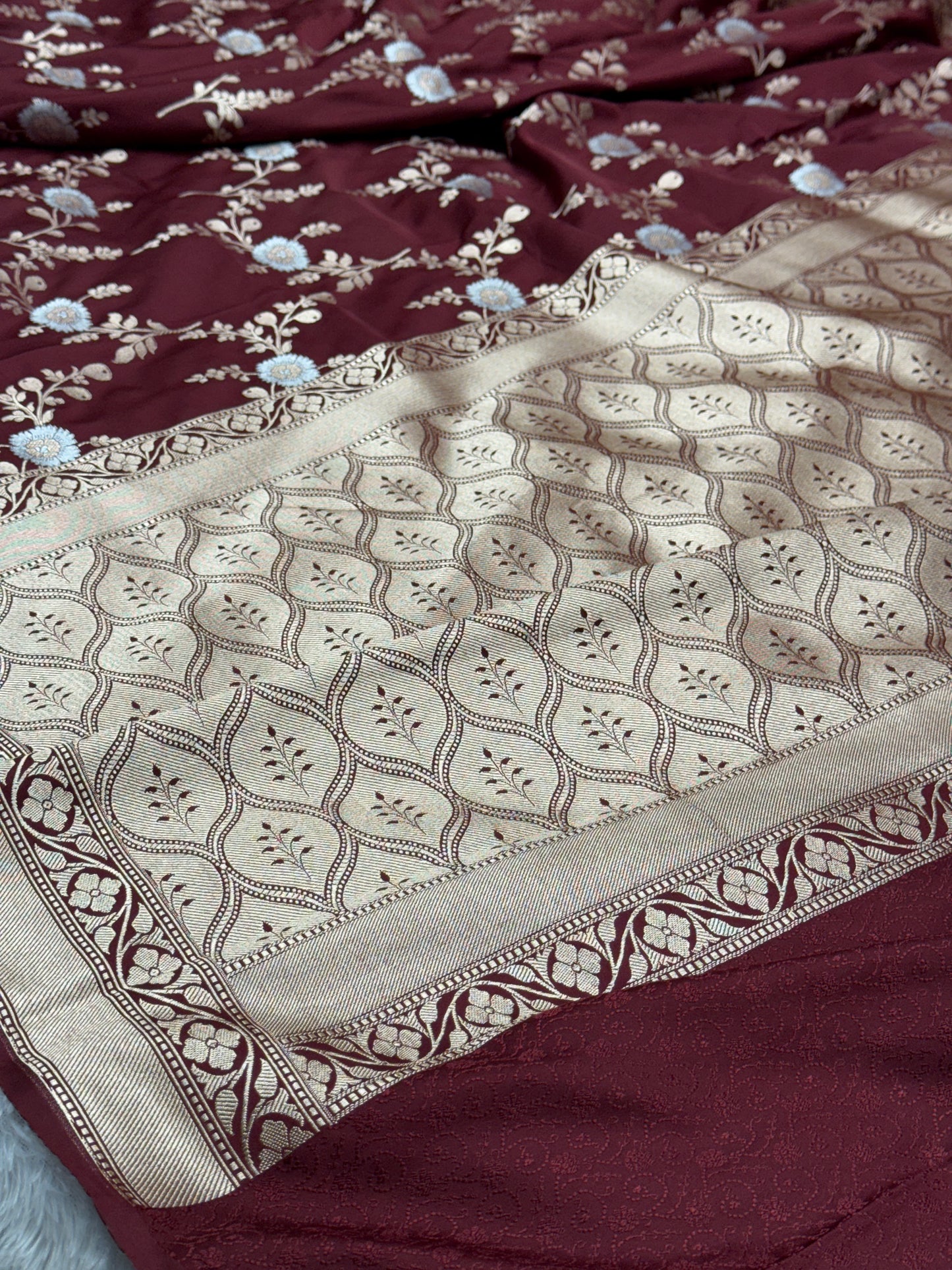 Premium Banarasi Mashru Katan silk saree MK174
