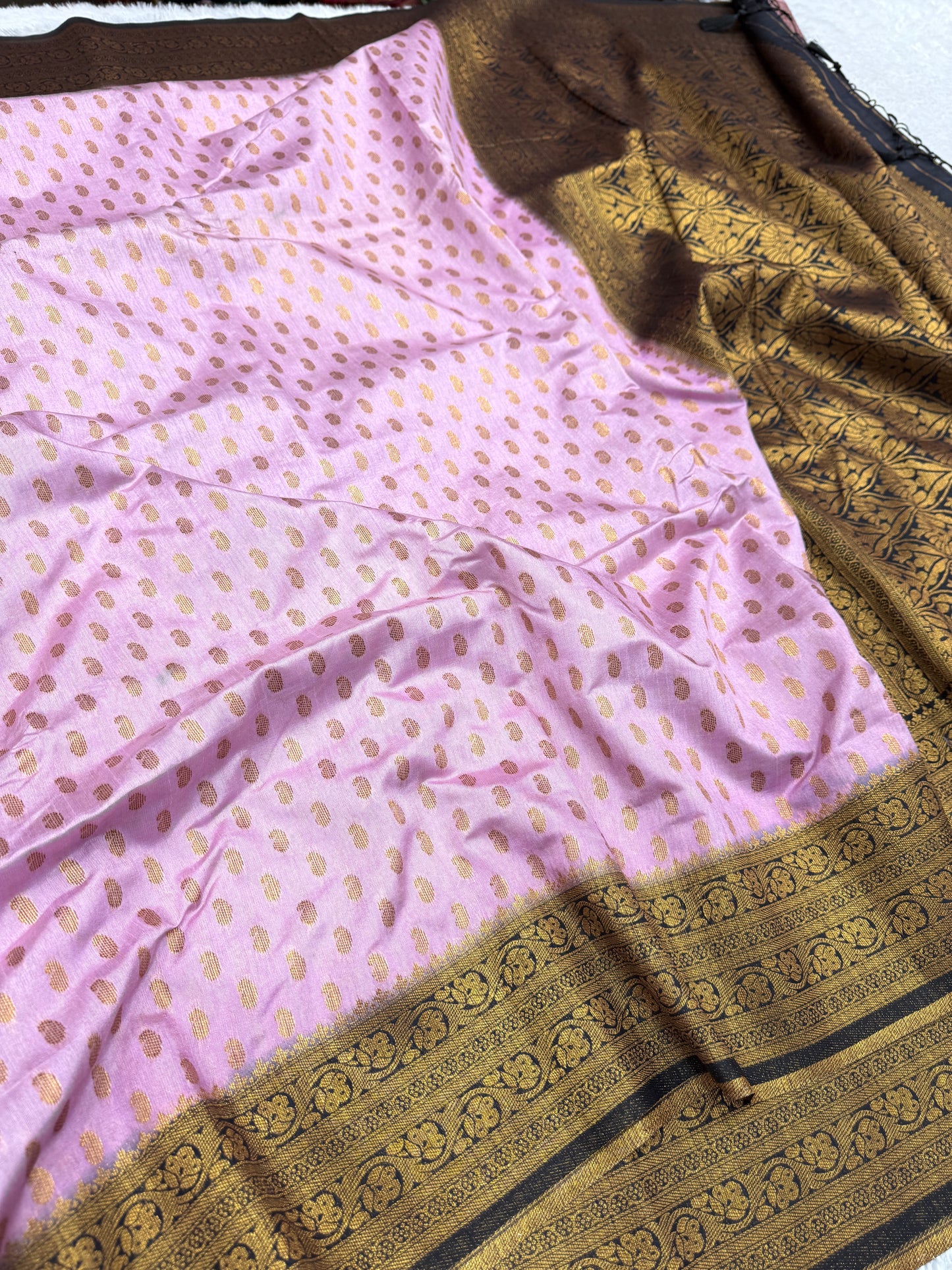 Banarasi mulberry cotton silk saree