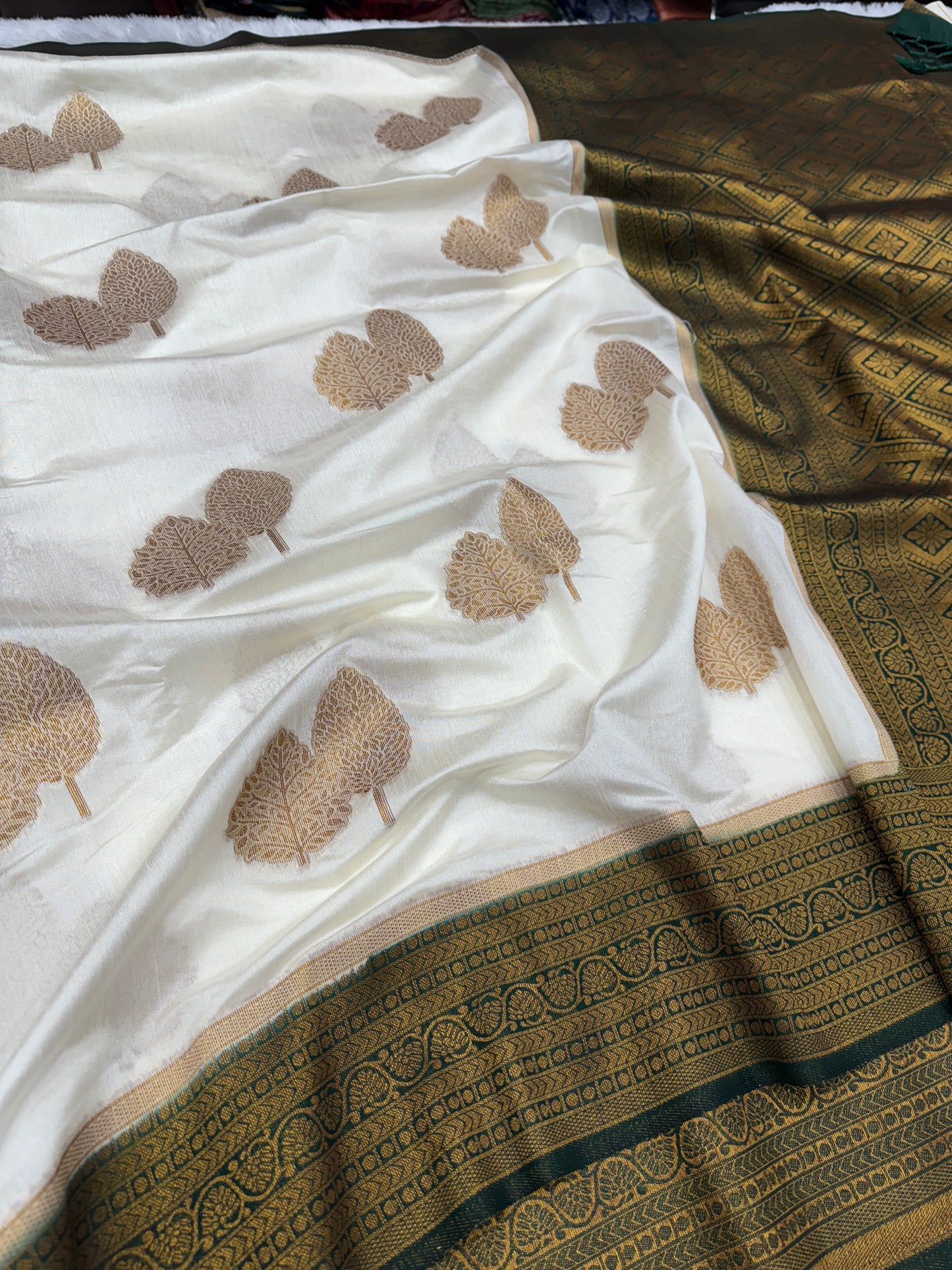 Banarasi mulberry cotton silk saree