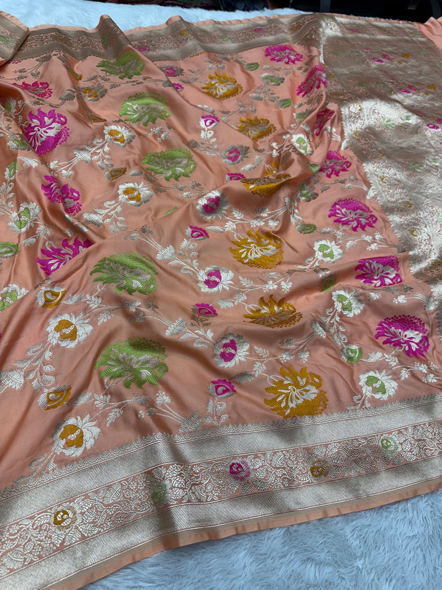 Premium Banarasi Mashru katan silk saree MK195