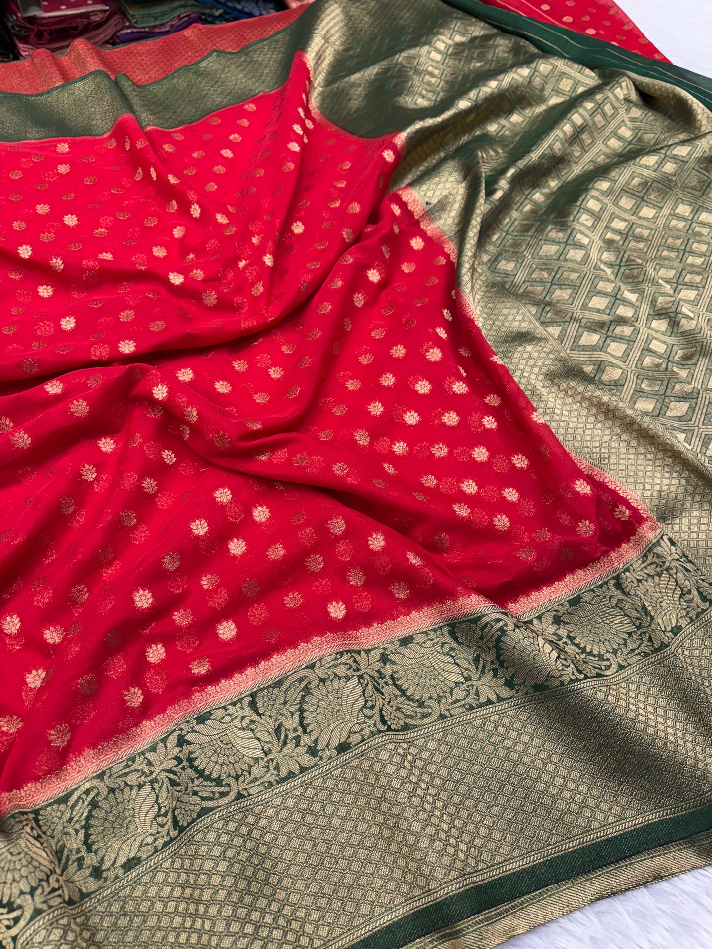 Banarasi georgette silk saree