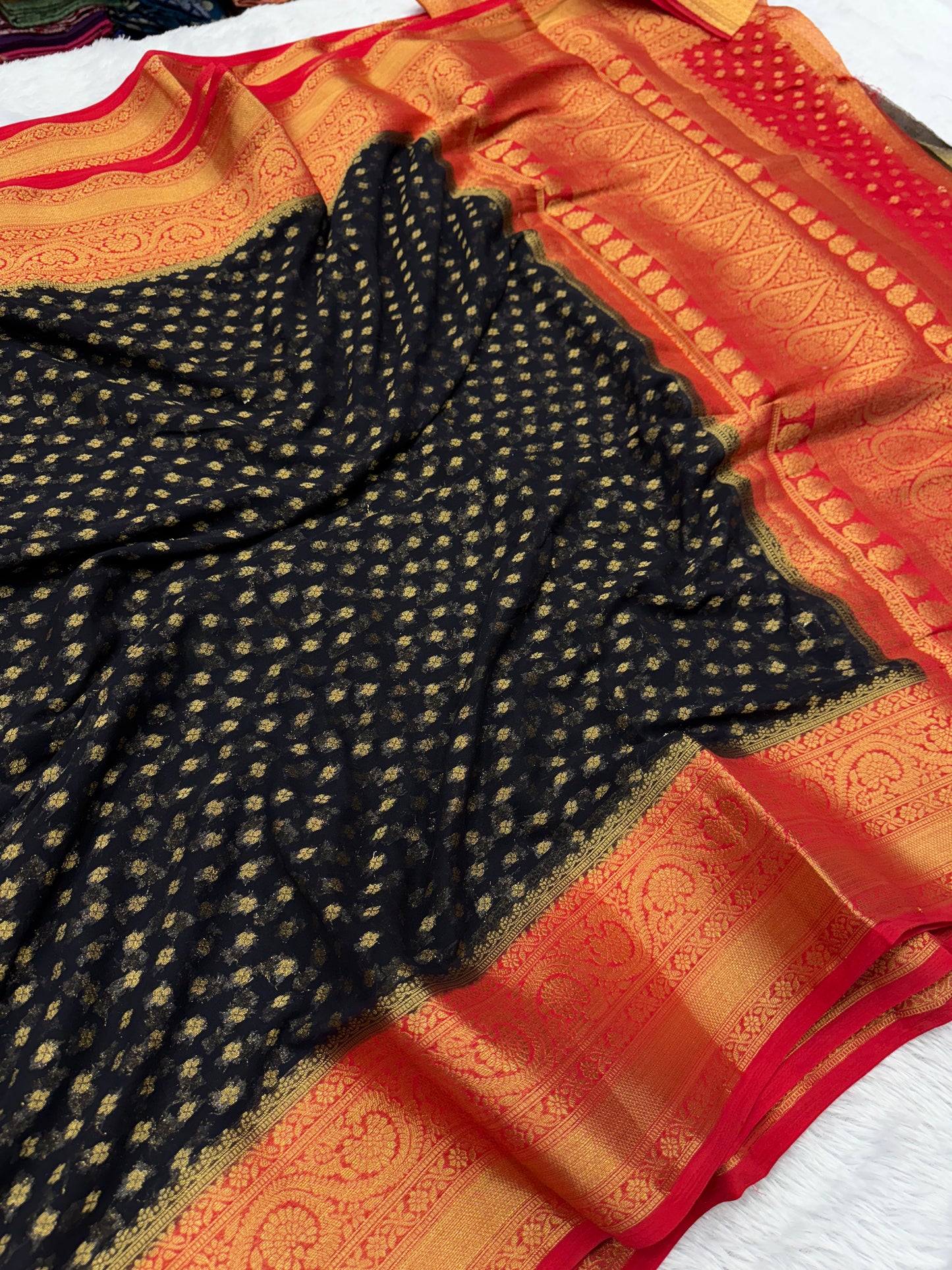 Banarasi georgette silk saree