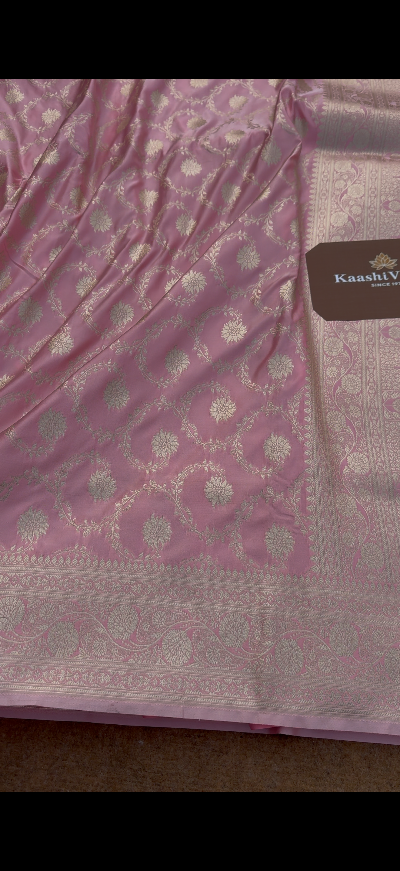 BANARASI MASHRU KATAN SILK SAREE. MK111