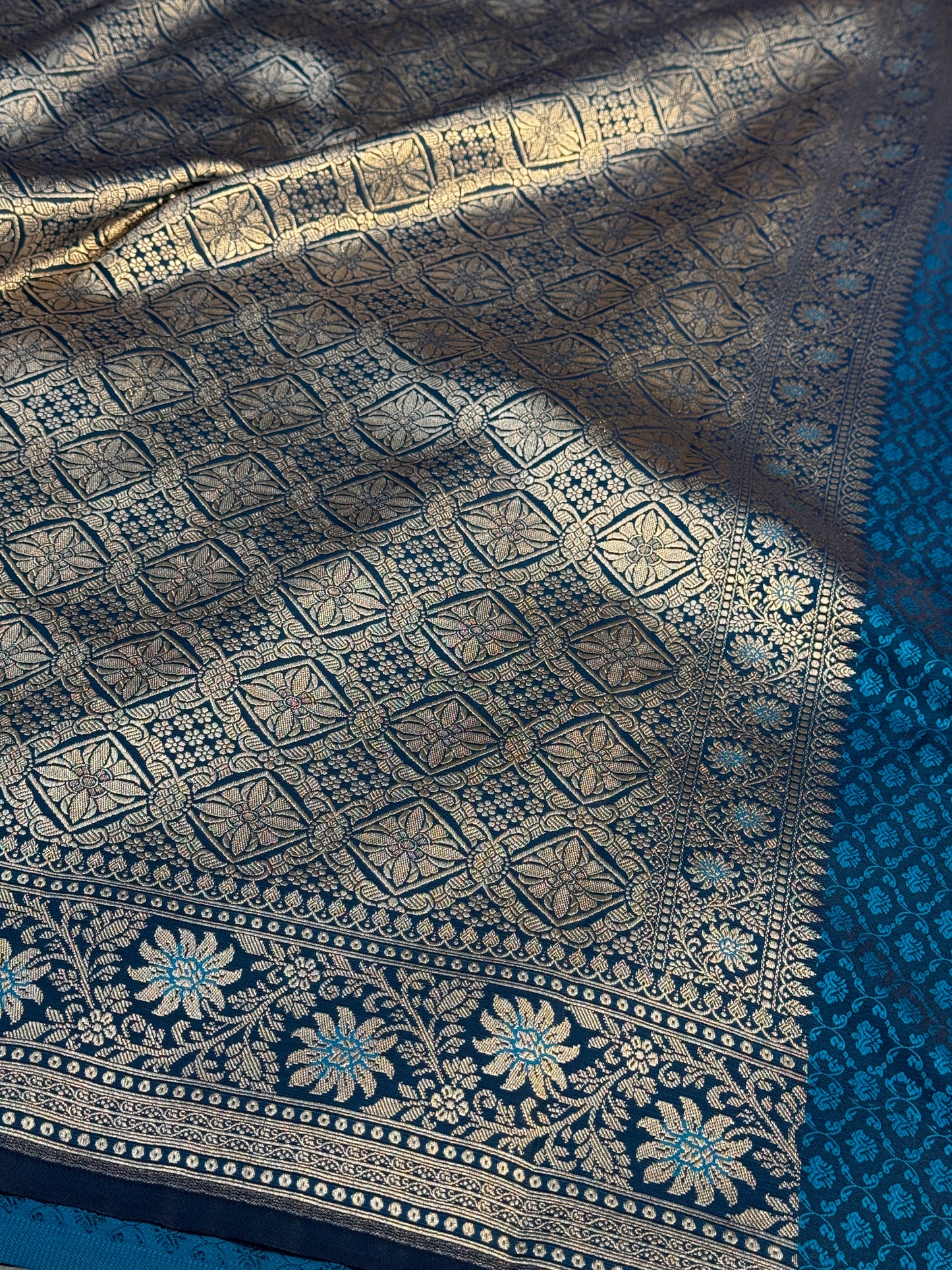 Peacock Banarasi Mashru katan silk saree MK160