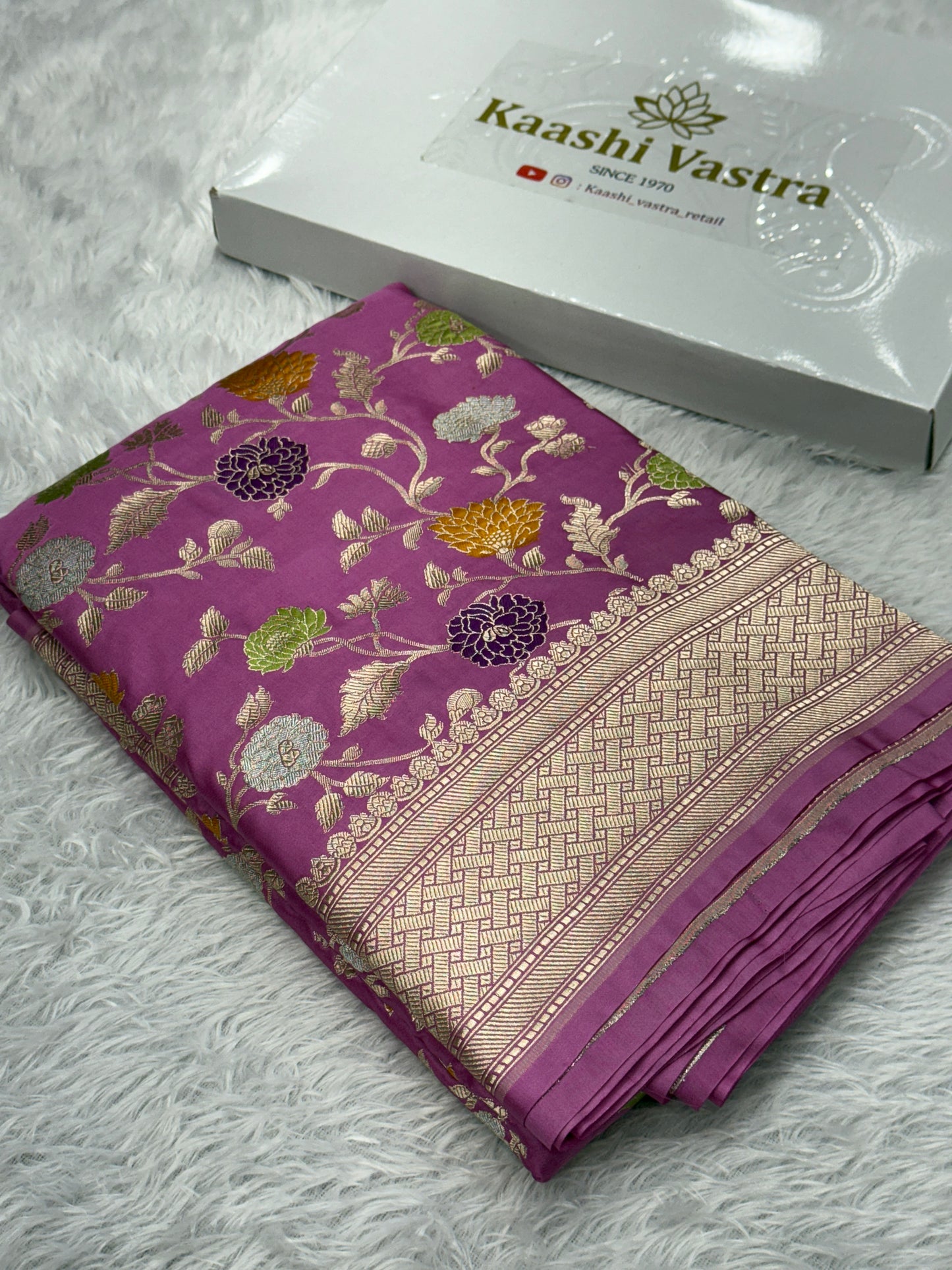 Premium Banarasi tilfi Mashru katan silk saree MK194