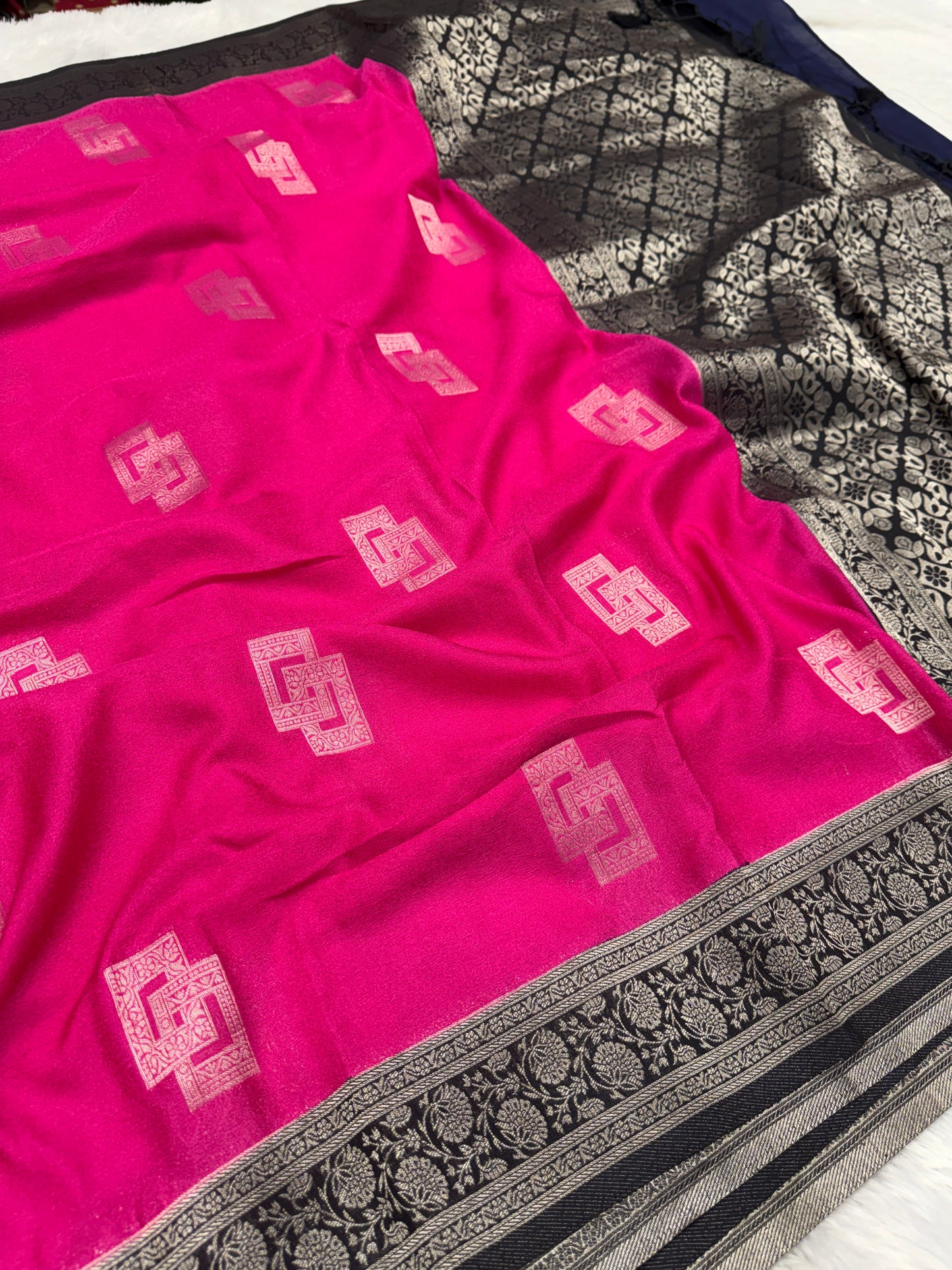 Banarasi georgette silk saree