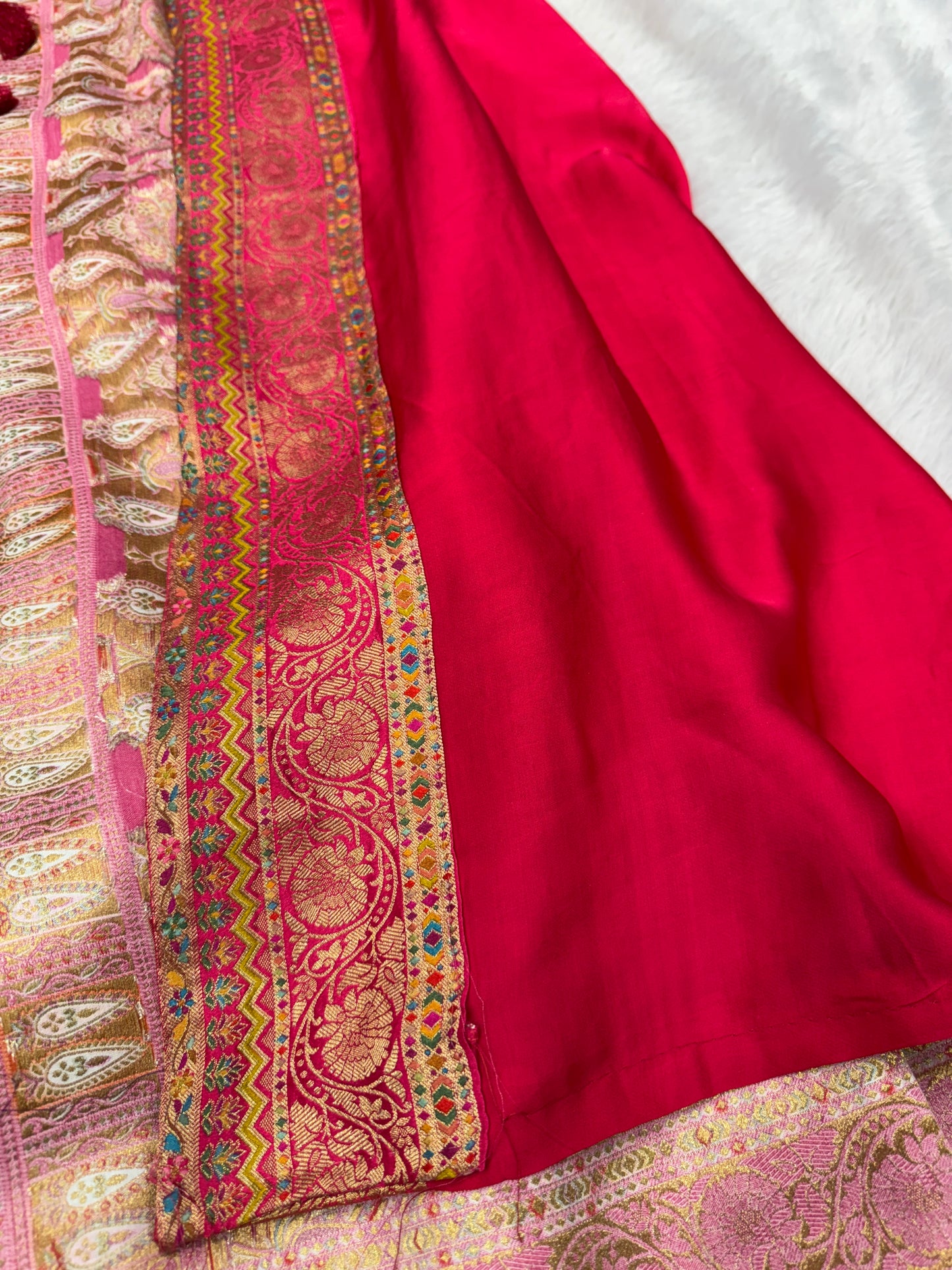 Banarasi pure satin pashmina silk saree DS102