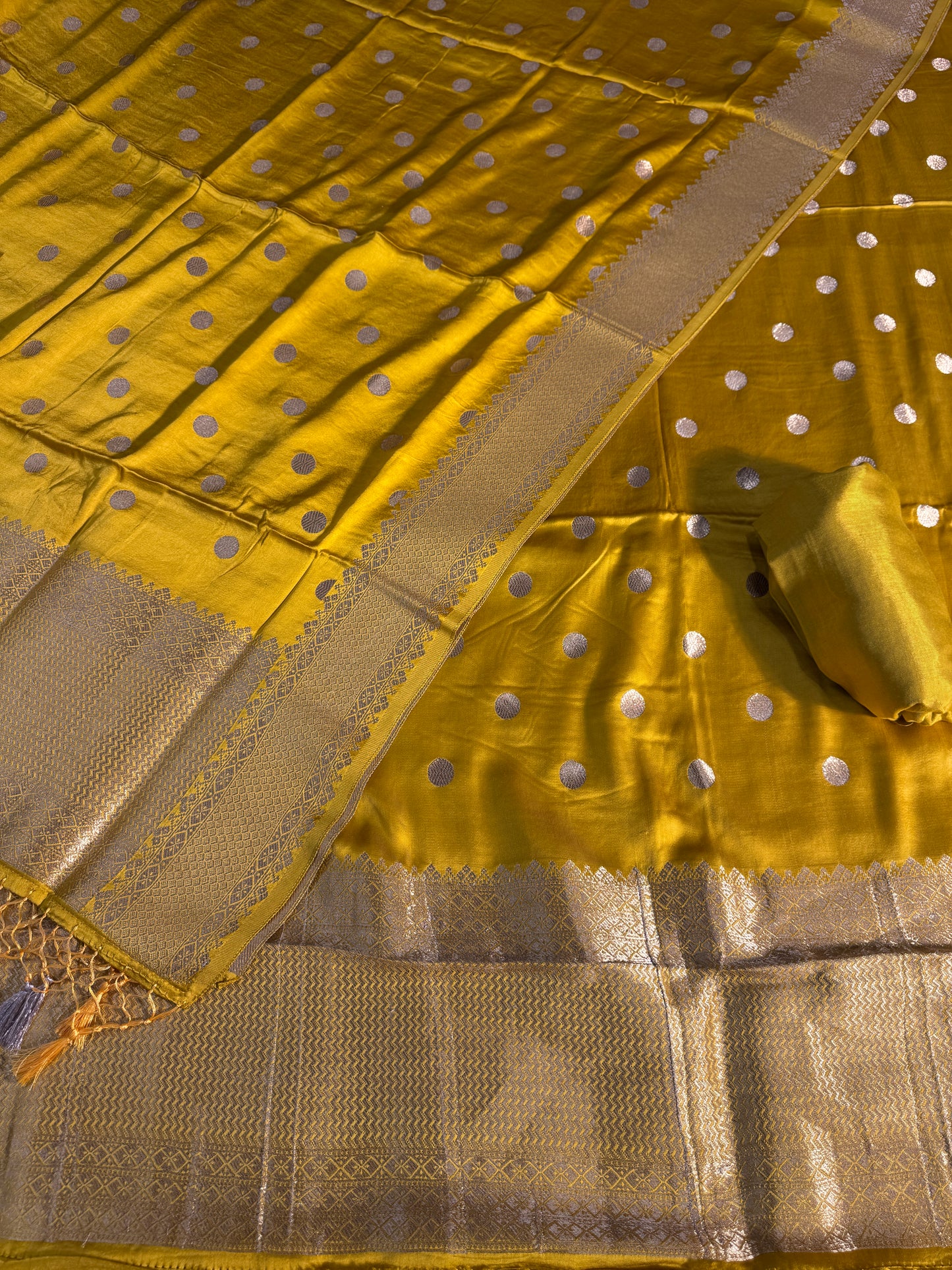 Banarasi pure mudal satin suit dupatta and bottom MD101