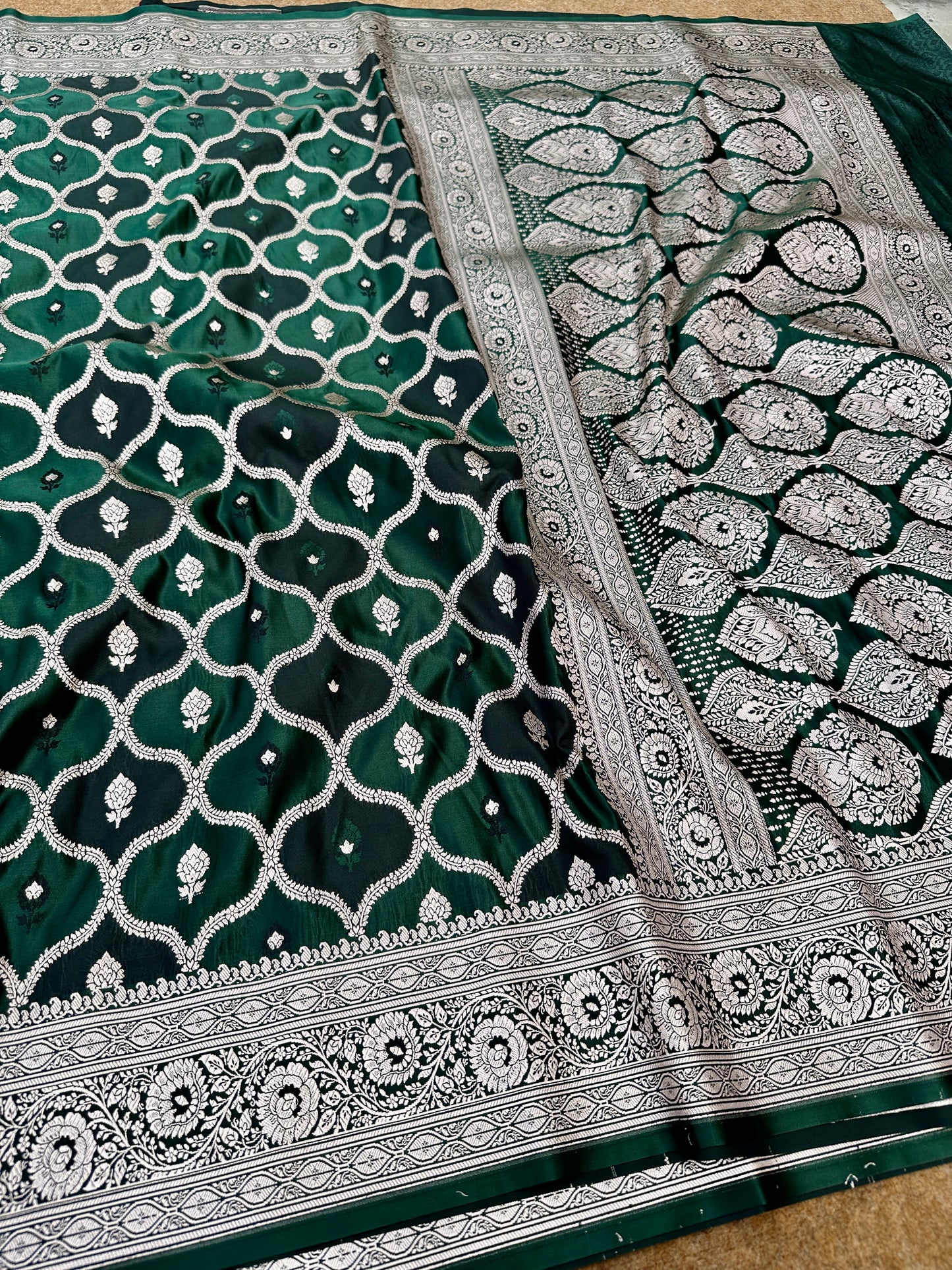 Banarasi mashru katan silk saree. MK106