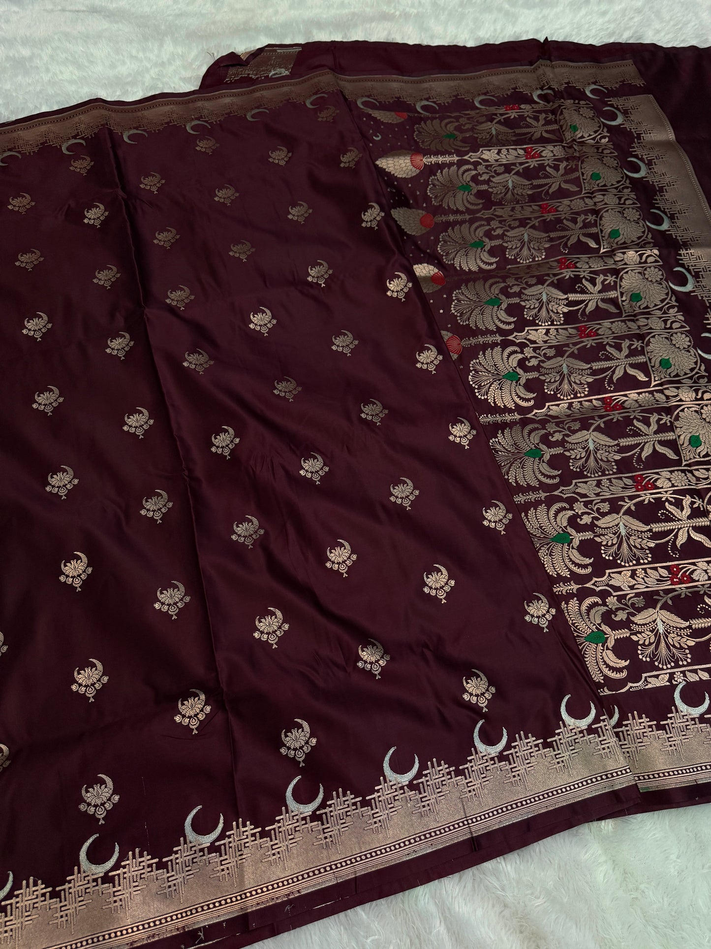 Banarasi mashru katan silk saree MK149