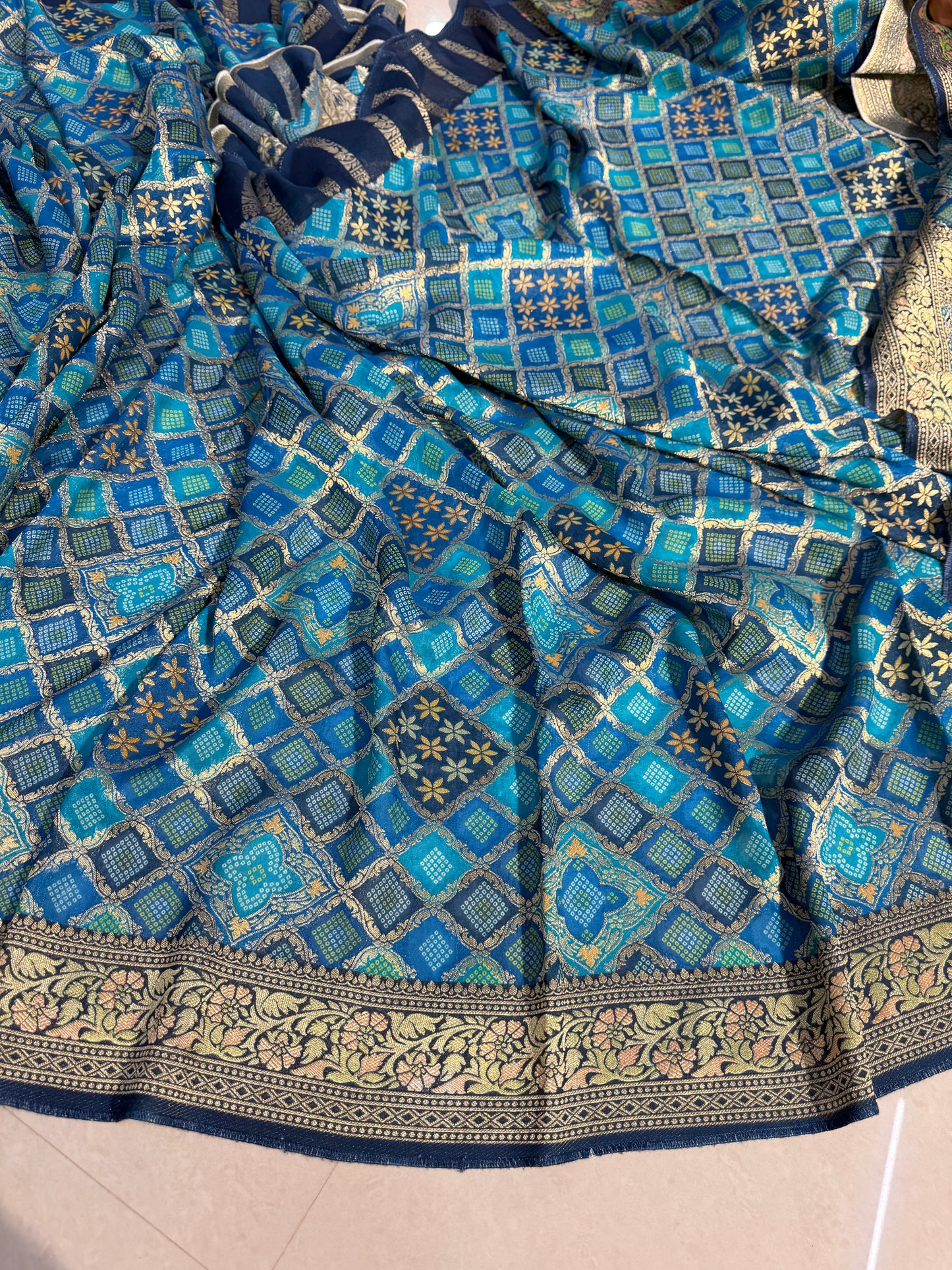Banarasi pure viscos georgette silk saree VG103
