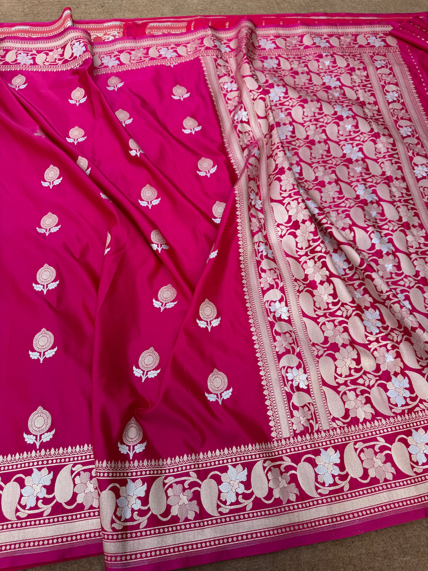 Banarasi mashru katan silk saree. Mk115