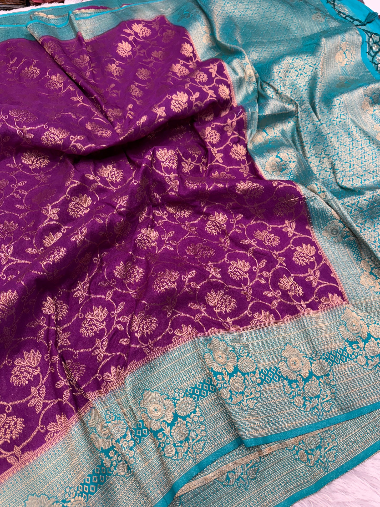 Banarasi georgette silk saree