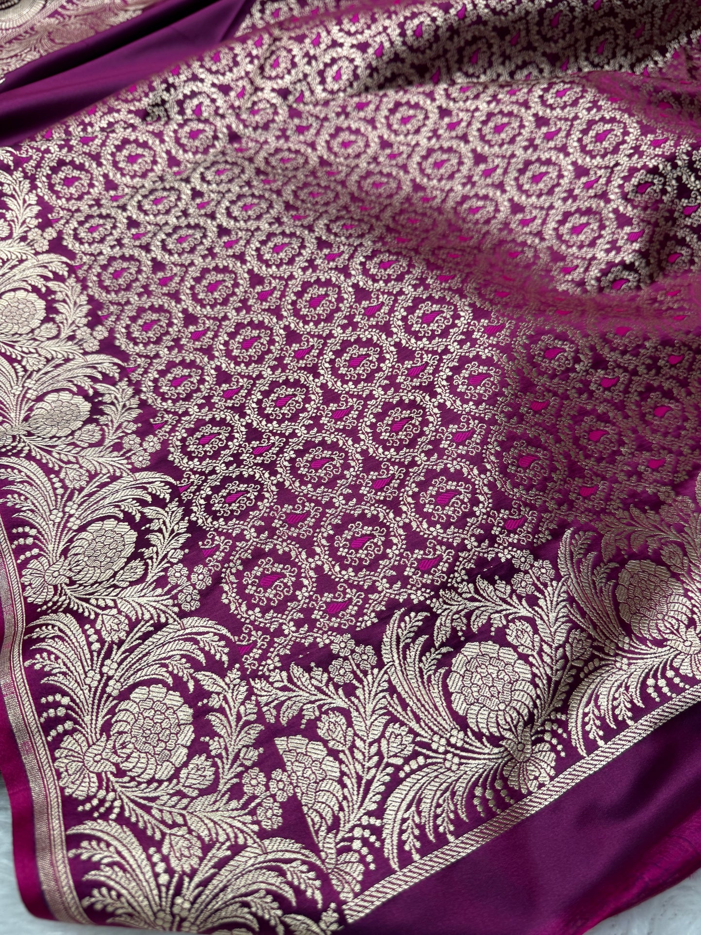 Beautiful Banarasi Mashru satin silk saree MS120