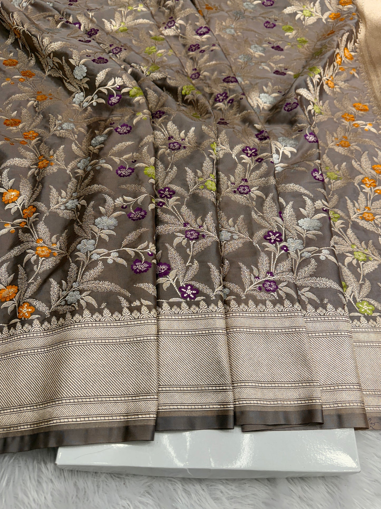 Premium tilfi mina Banarasi Mashru katan silk saree MK184
