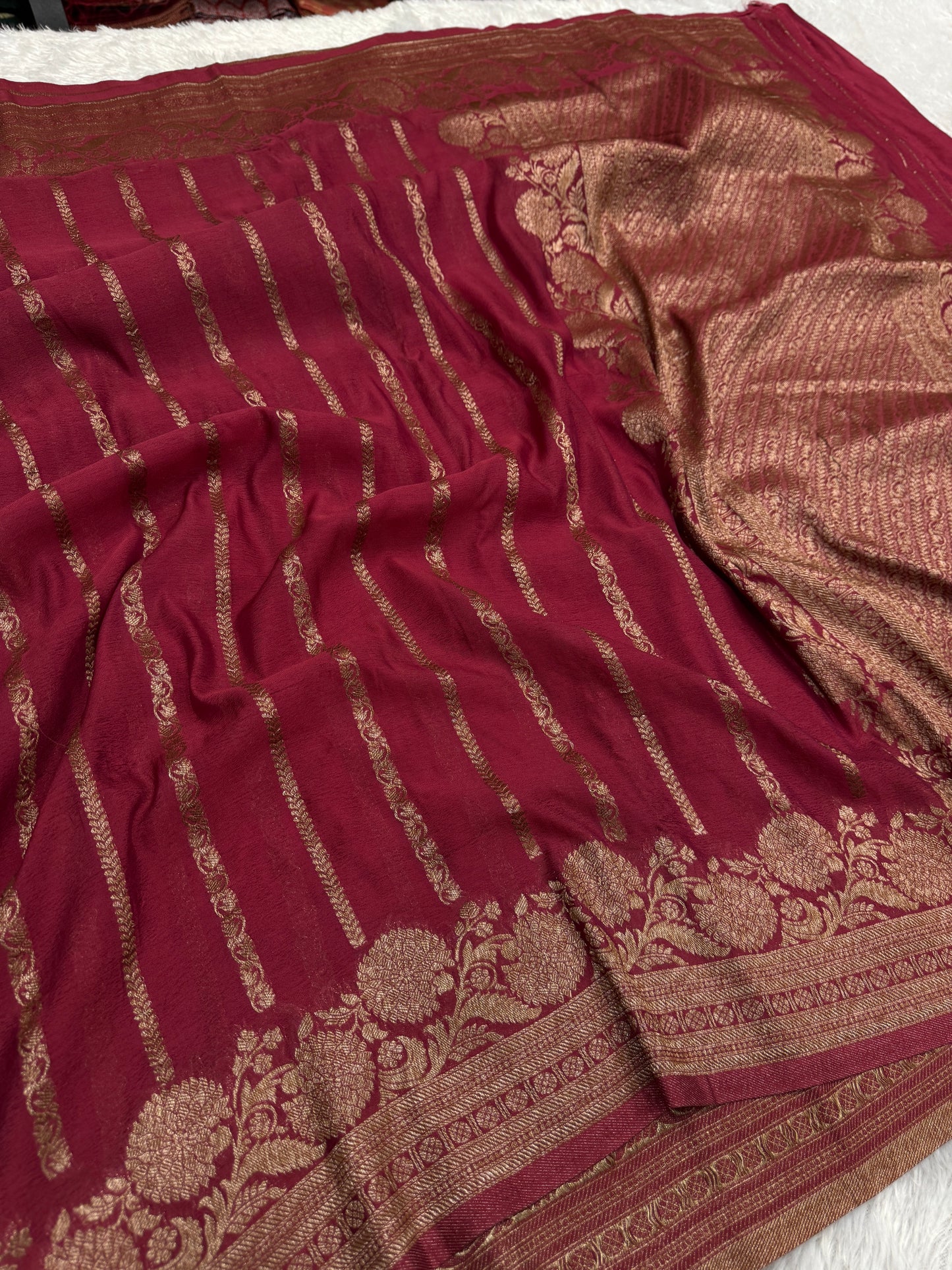 Banarasi semi katan silk saree