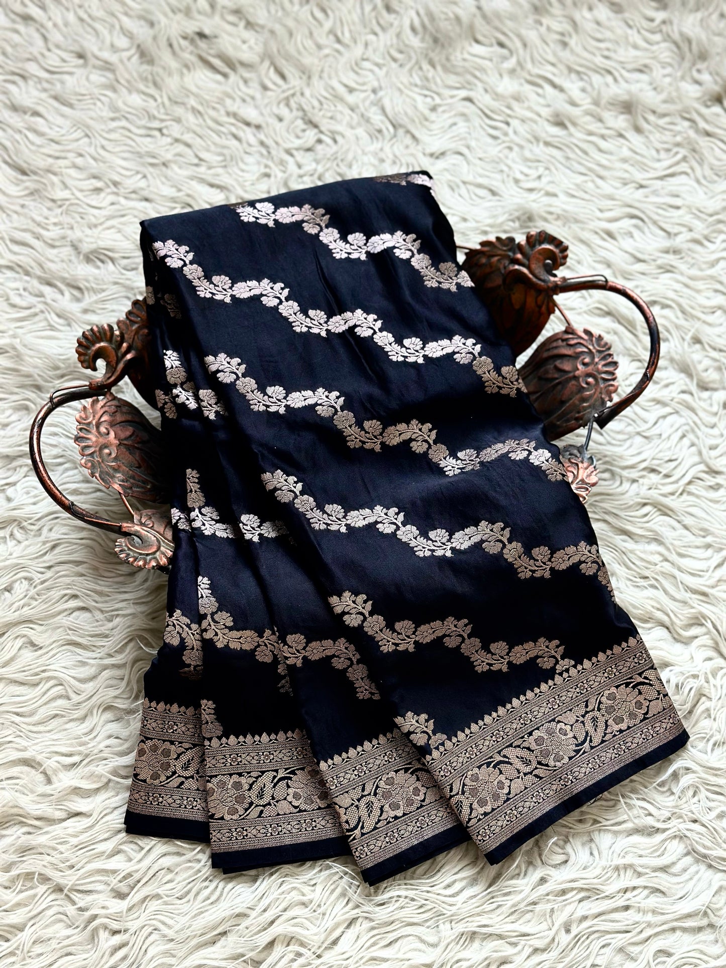Banarasi Mashru satin silk saree MS115