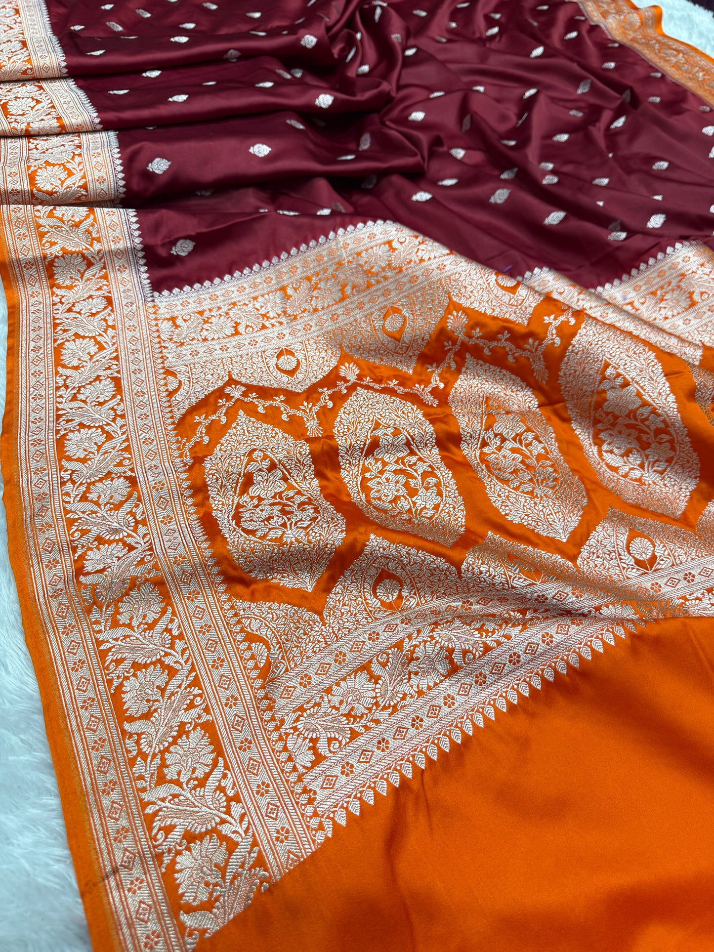 Premium Banarasi Mashru katan silk saree MK182