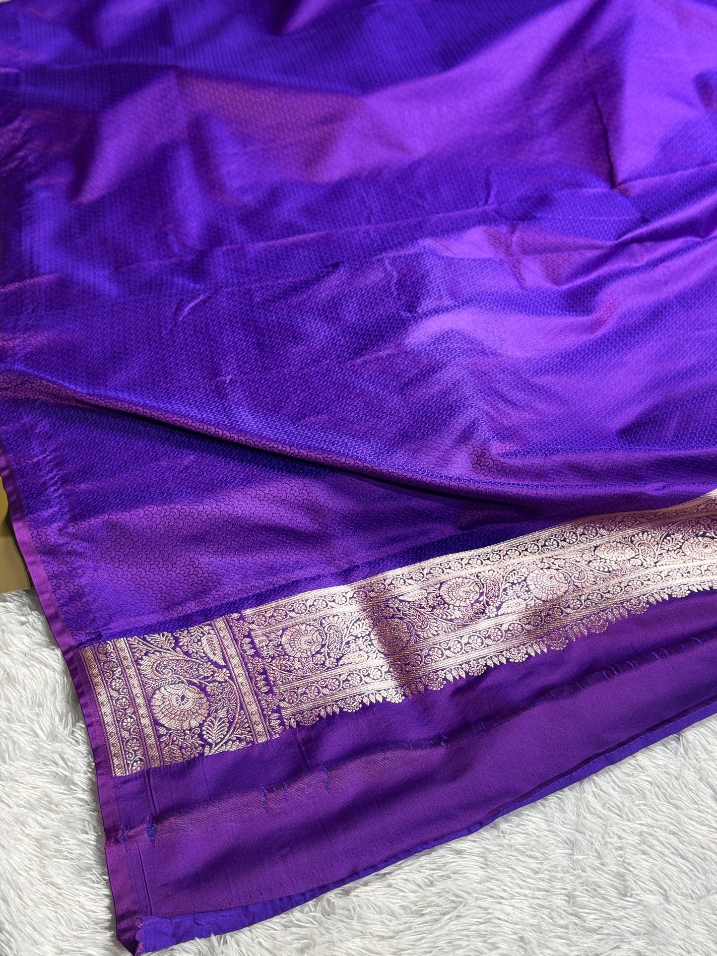 Purple color premium Banarasi Mashru katan silk saree MK232