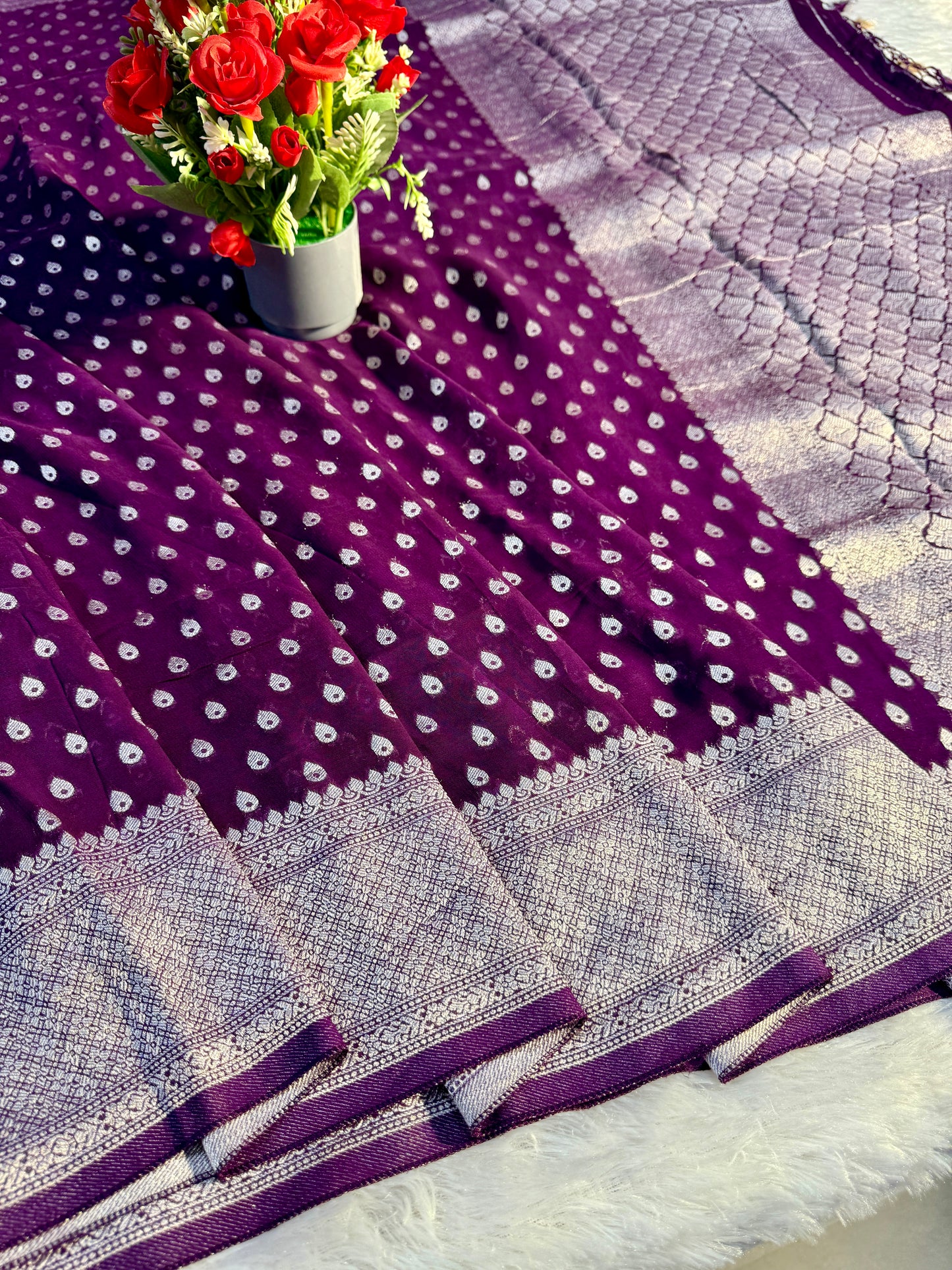 Banarasi pure viscos georgette VG101