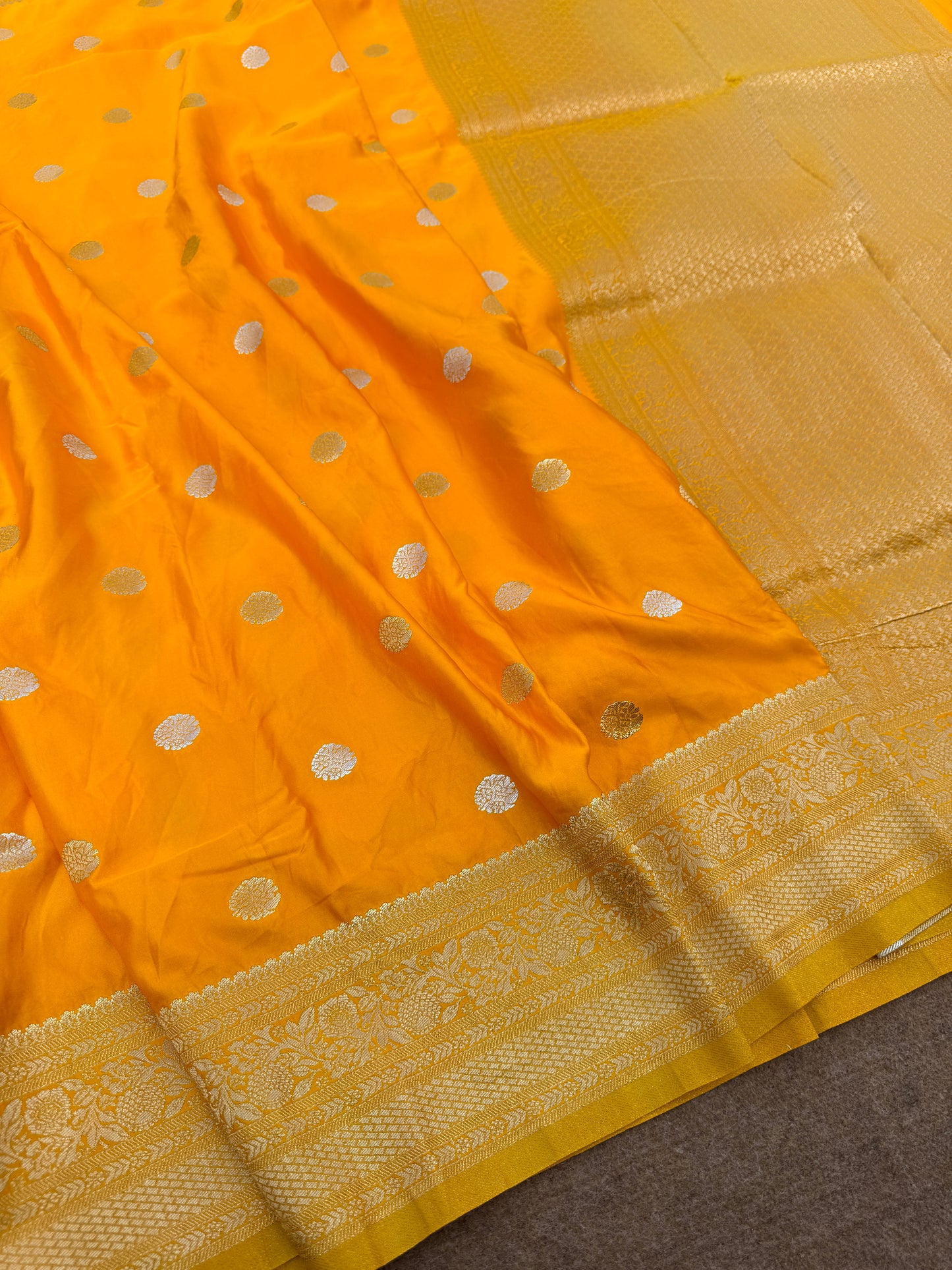 Banarasi mashru satin silk saree MS011