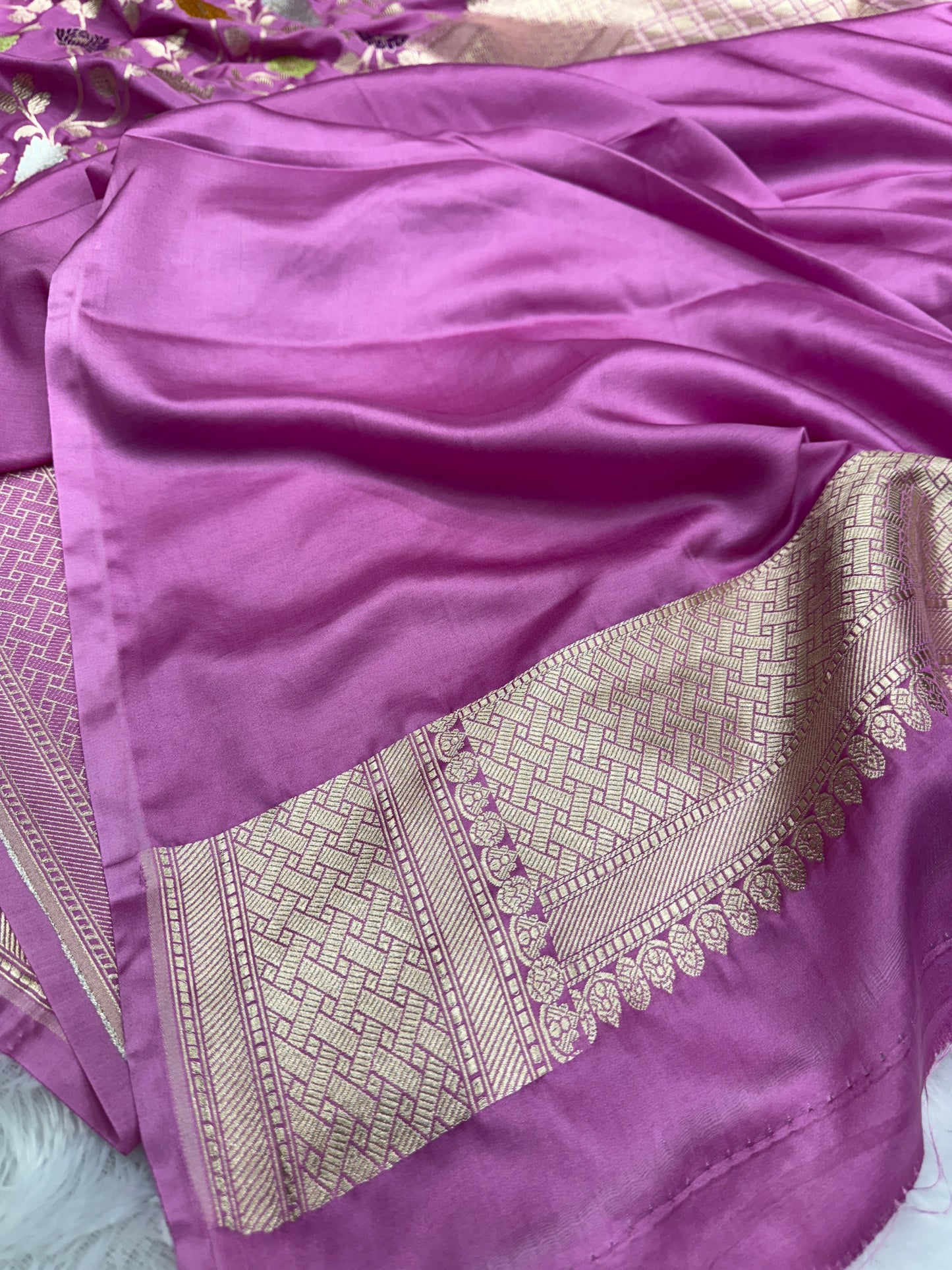 Premium Banarasi tilfi Mashru katan silk saree MK194