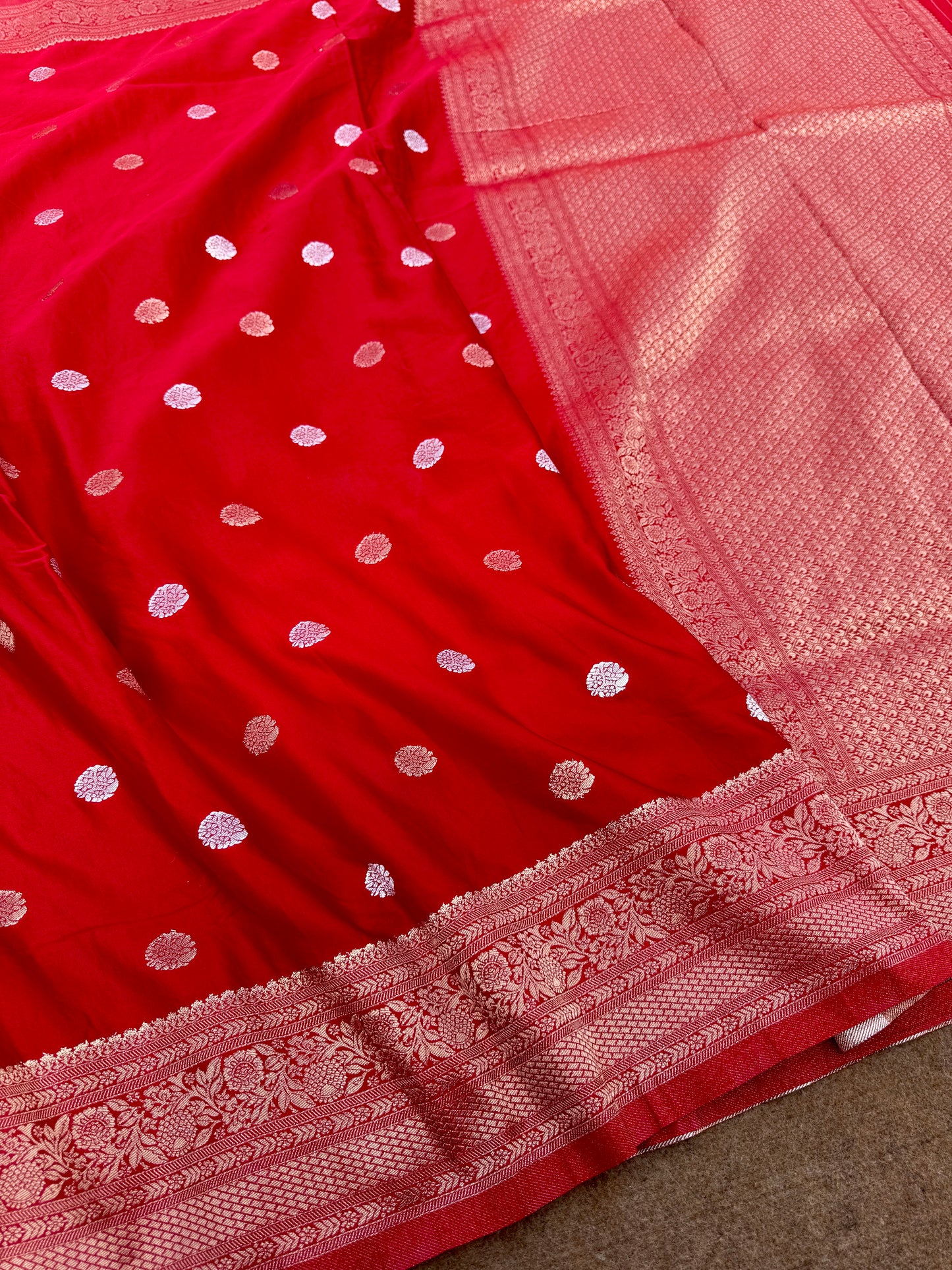 Banarasi mashru satin silk saree MS011
