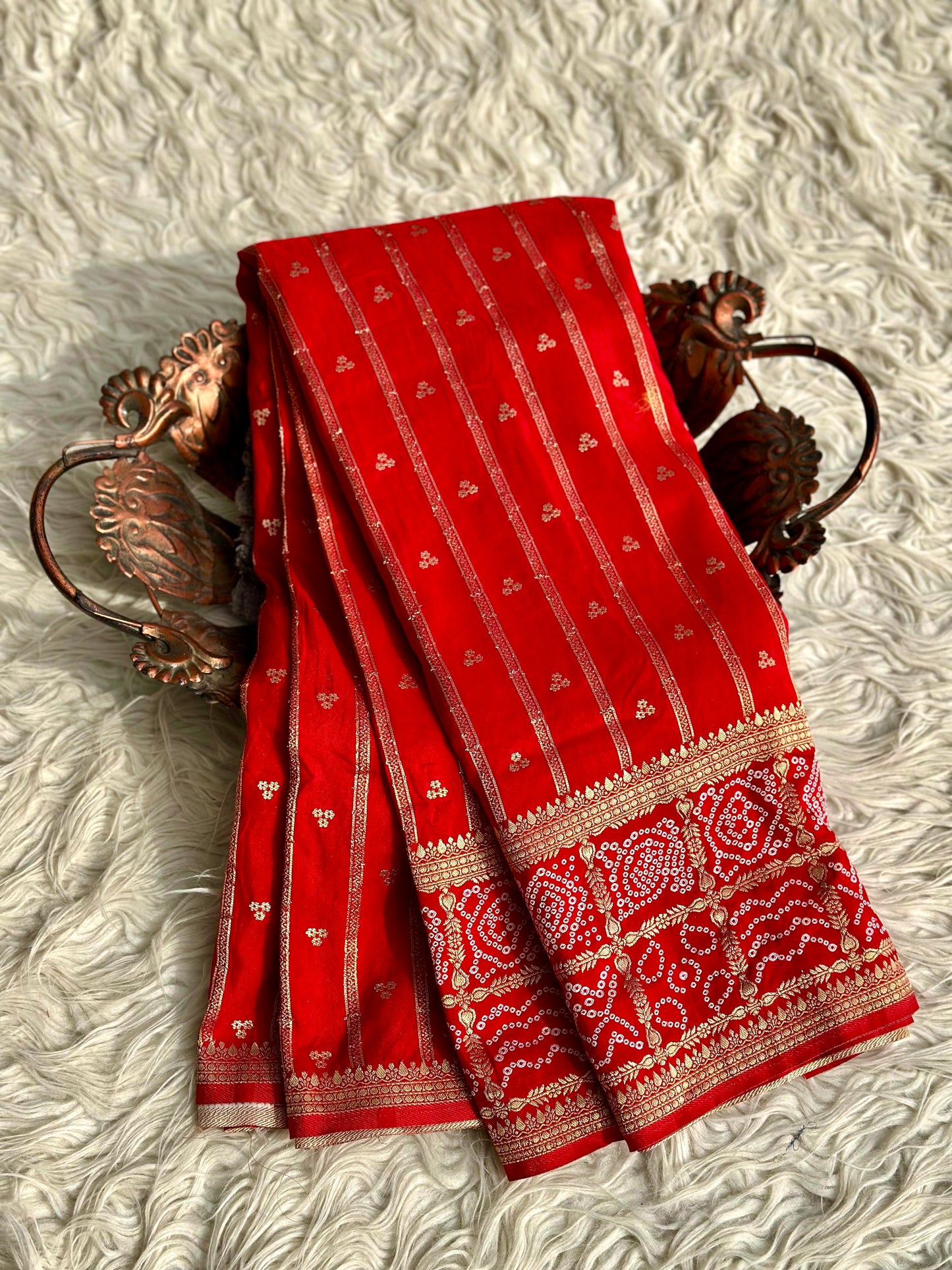Banarasi Crep georgette silk saree CR109