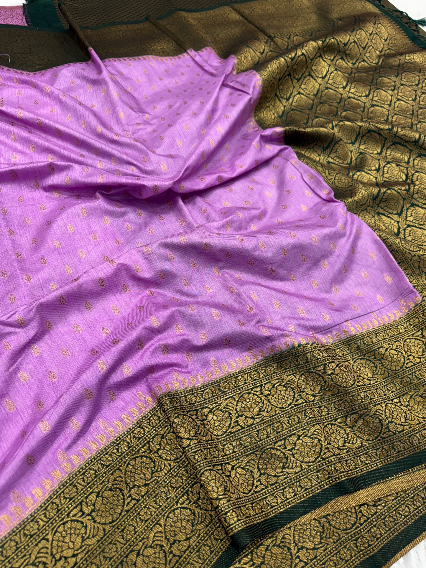 Banarasi mulberry cotton silk saree