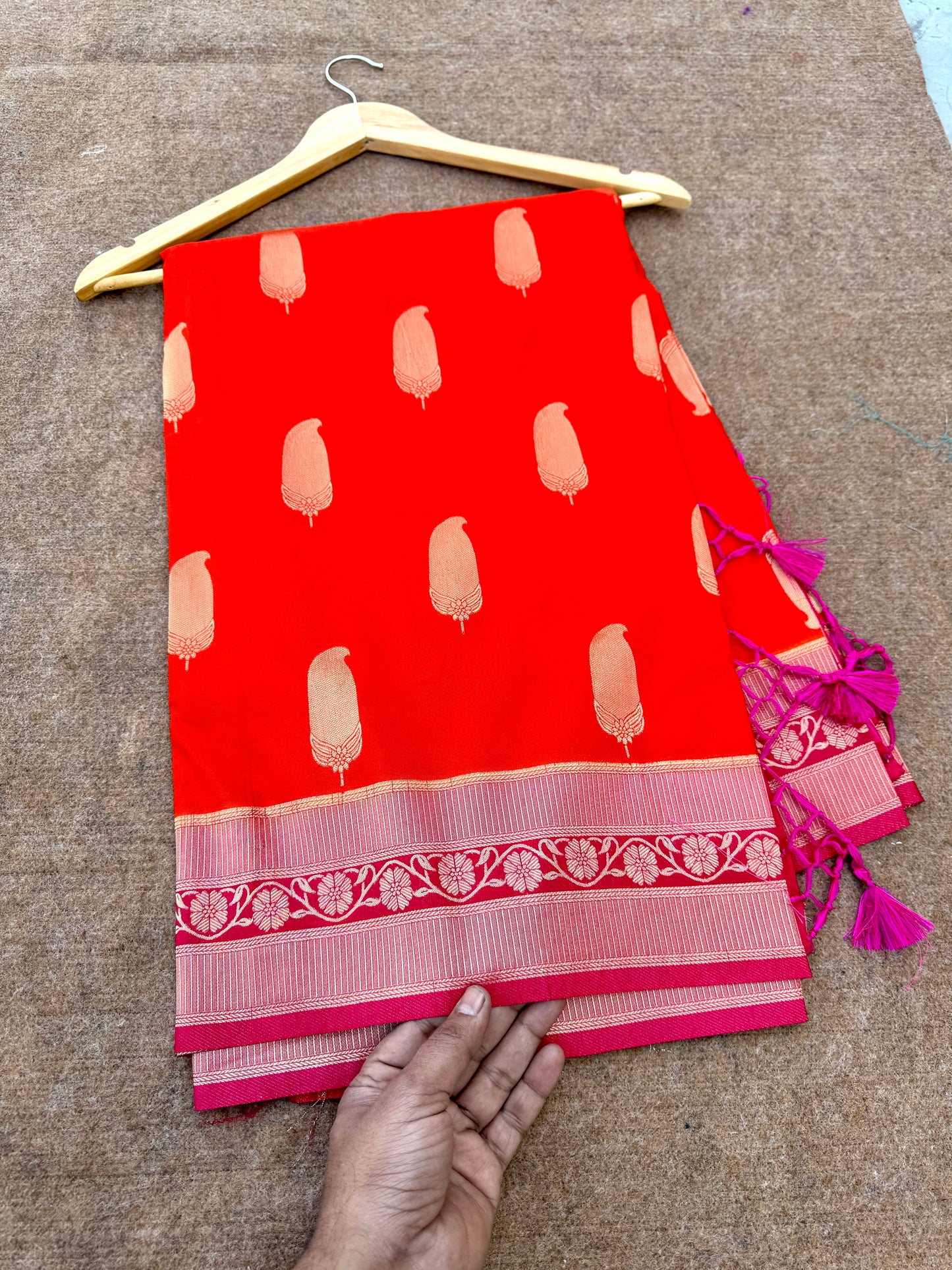 Banarasi Crep georgette silk saree CR112