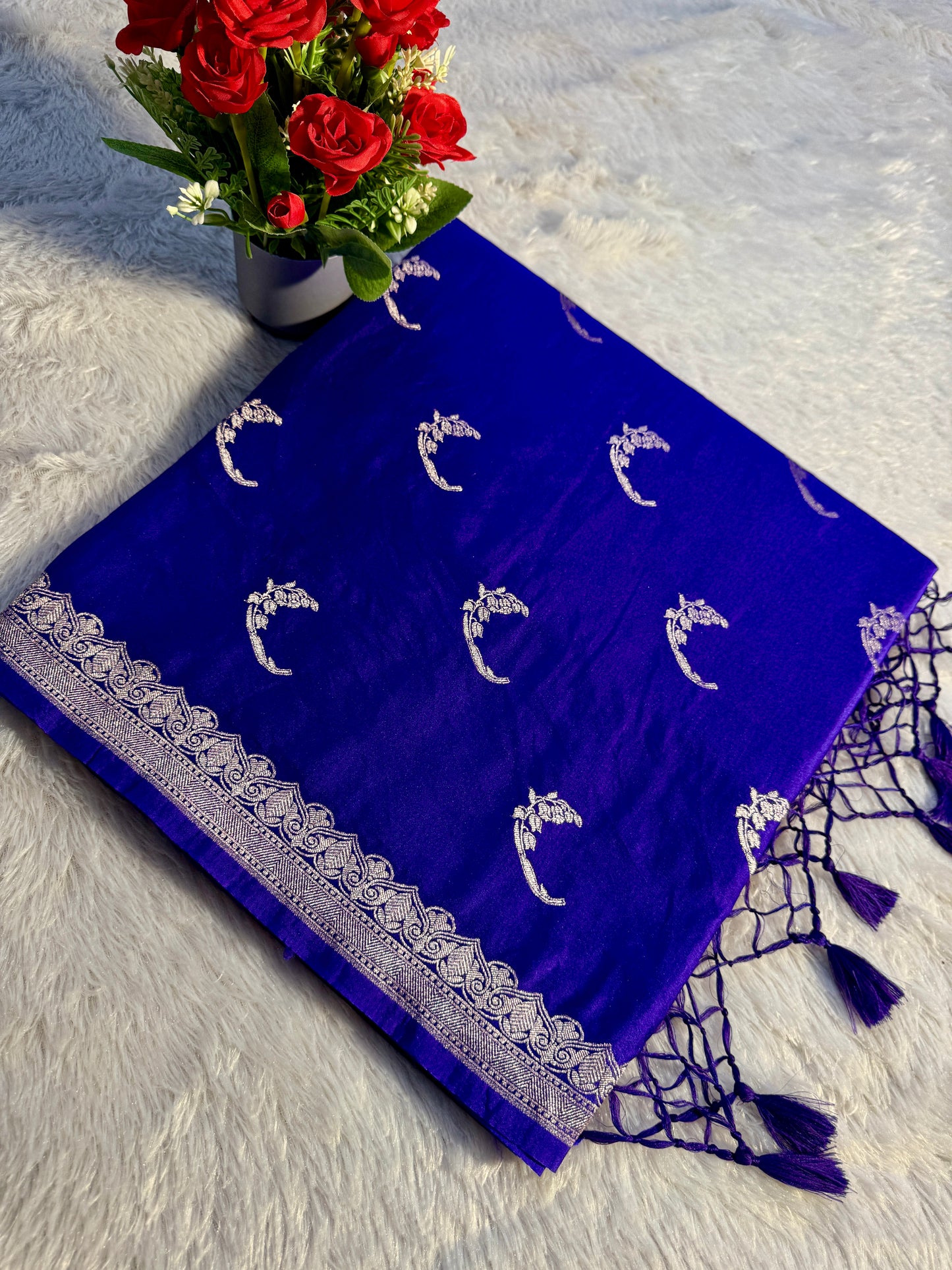 Banarasi Mashru satin silk saree MS117