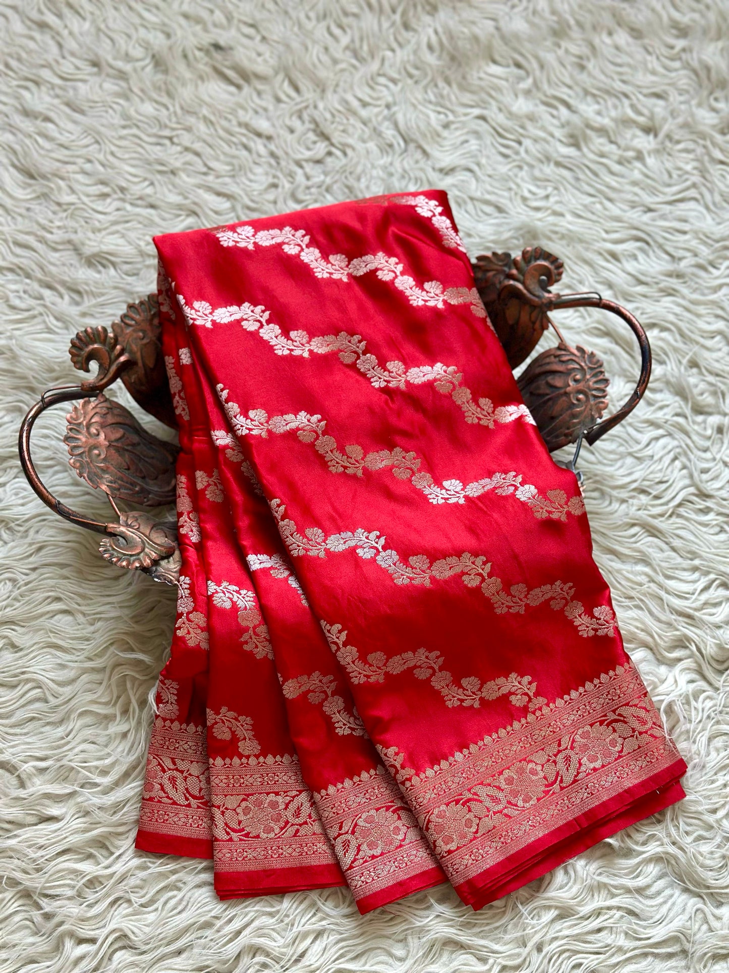 Banarasi Mashru satin silk saree MS115