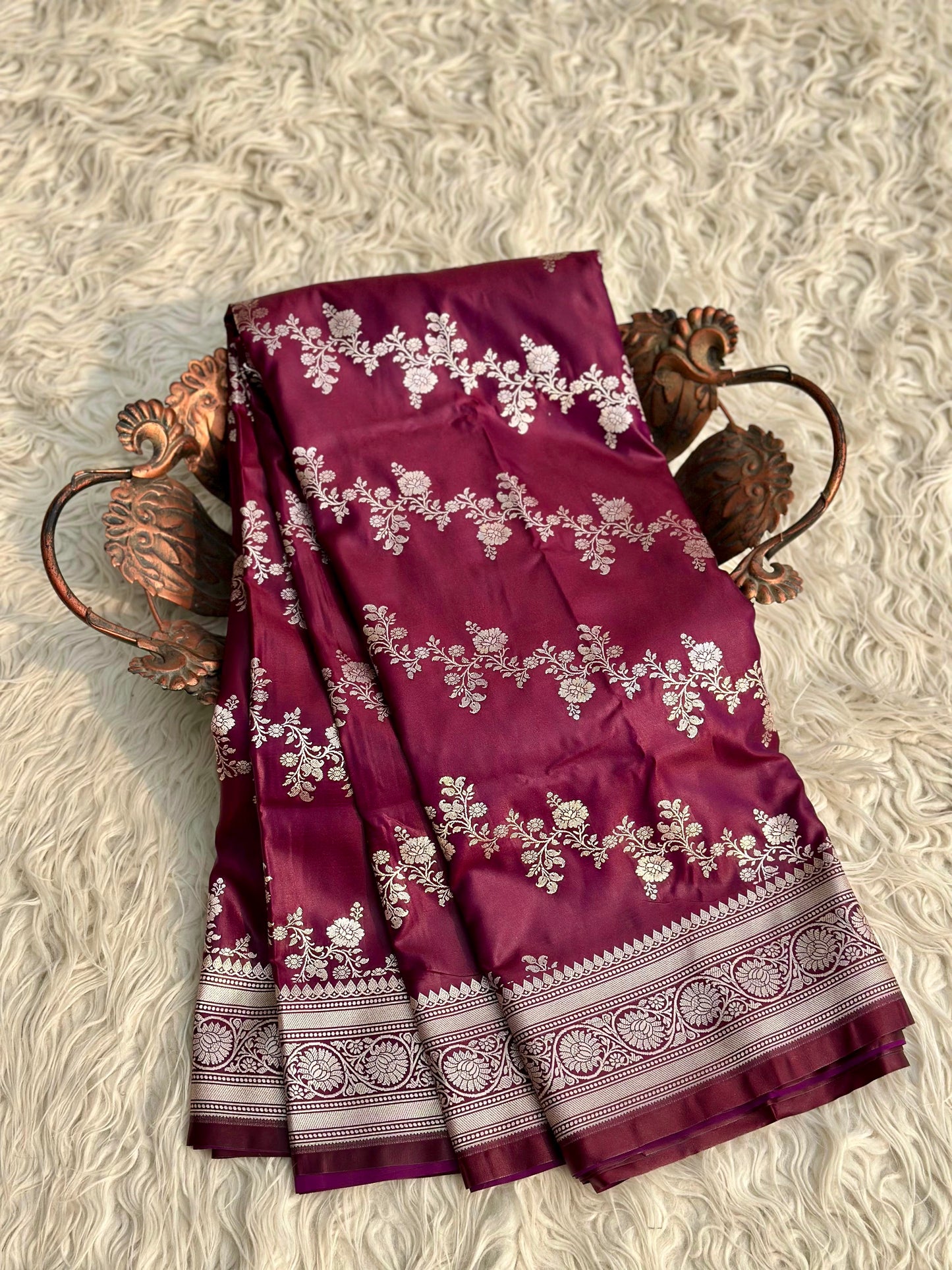 Banarasi mashru katan silk saree MK132