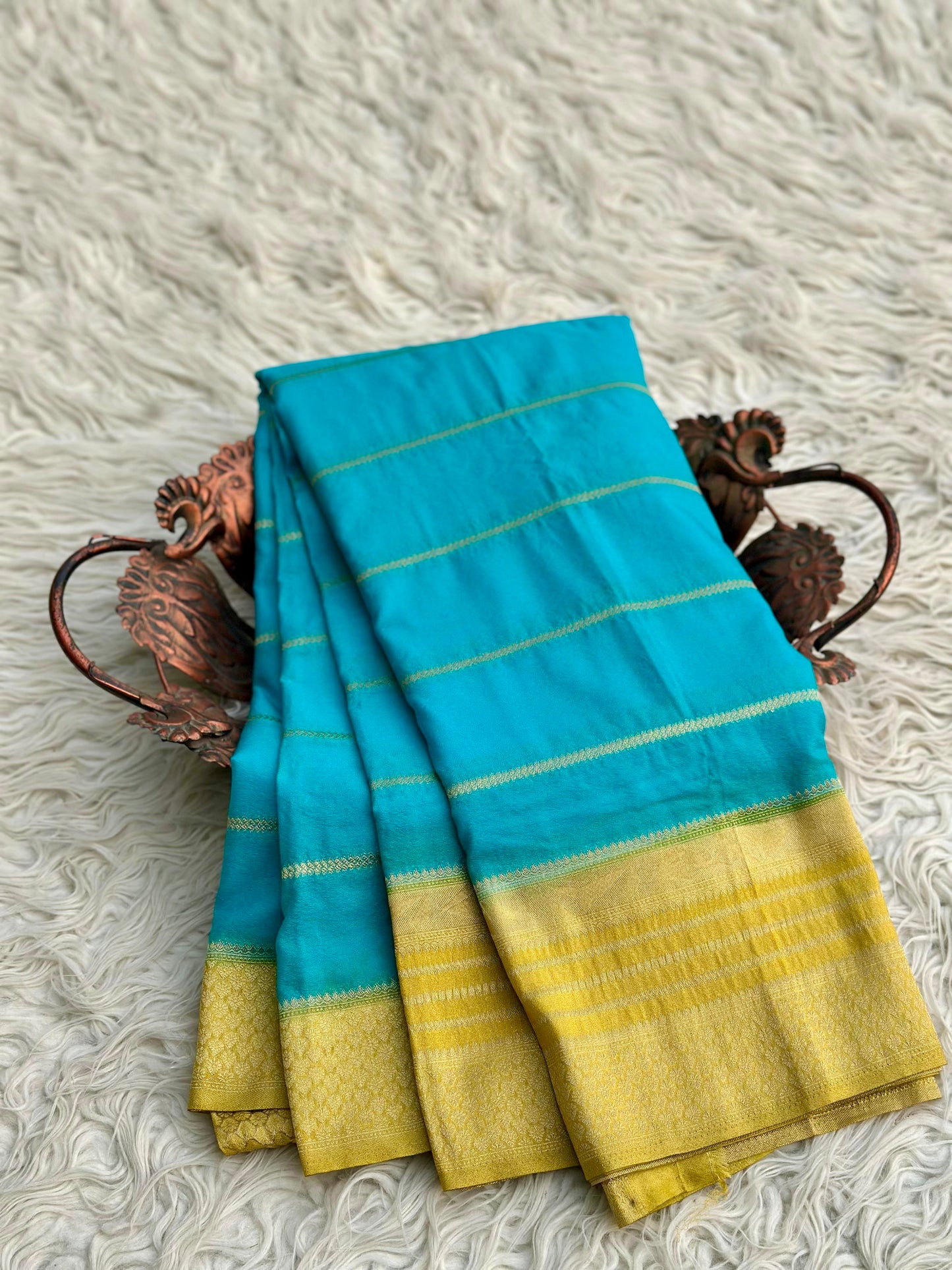 Banarasi raspberry georgette saree RB106
