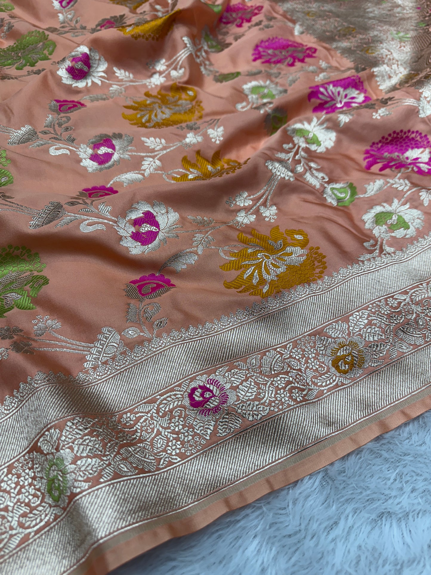 Premium Banarasi Mashru katan silk saree MK195