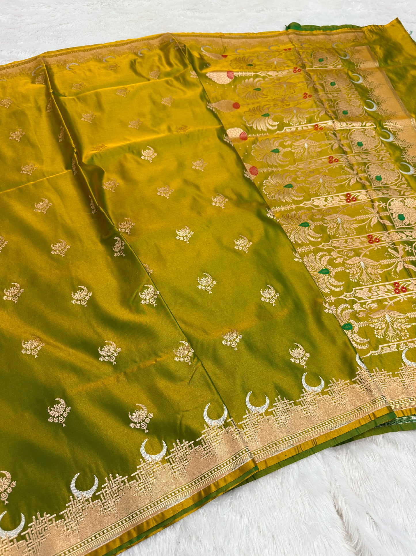 Banarasi mashru katan silk saree MK149