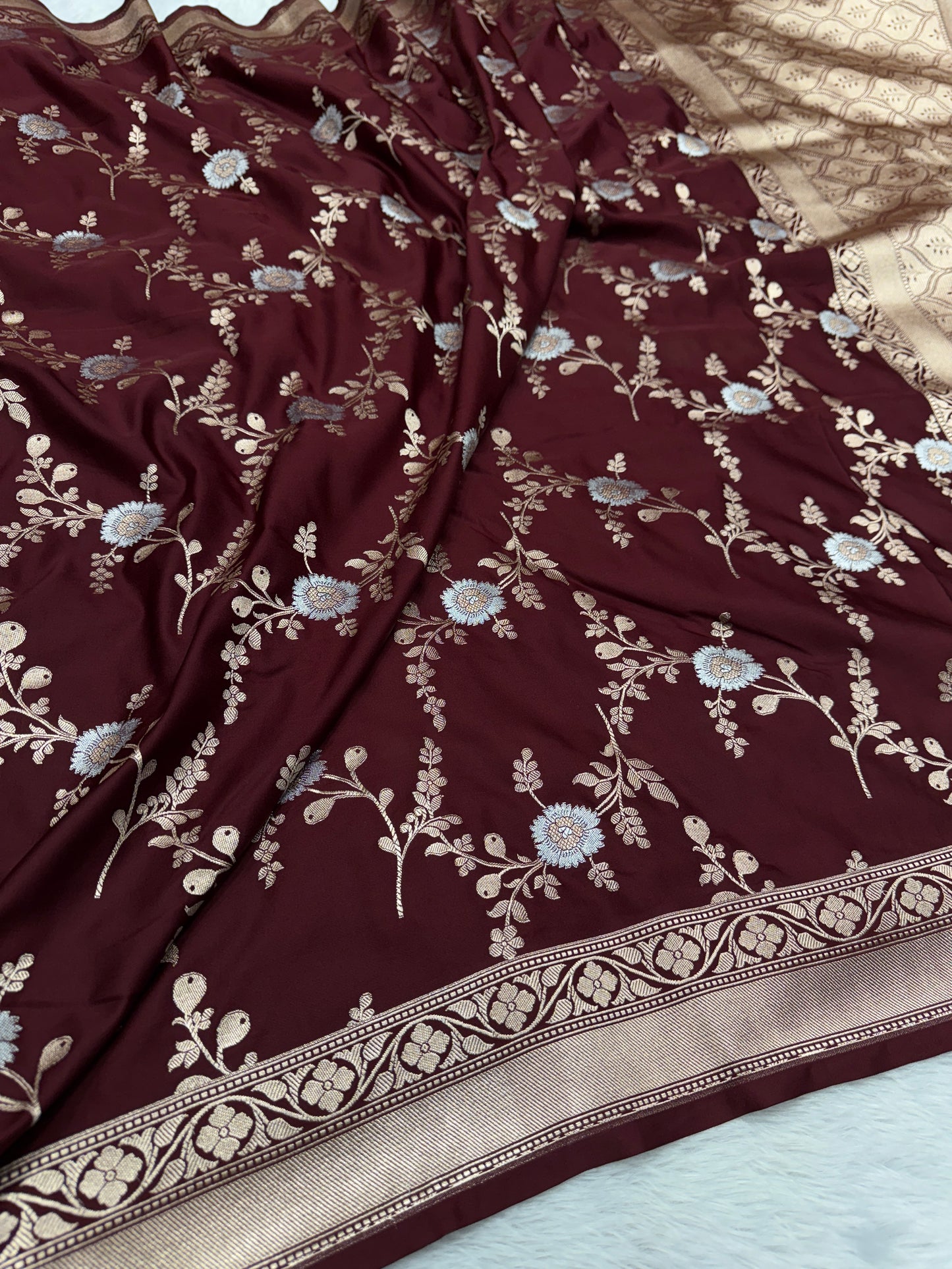 Premium Banarasi Mashru Katan silk saree MK174